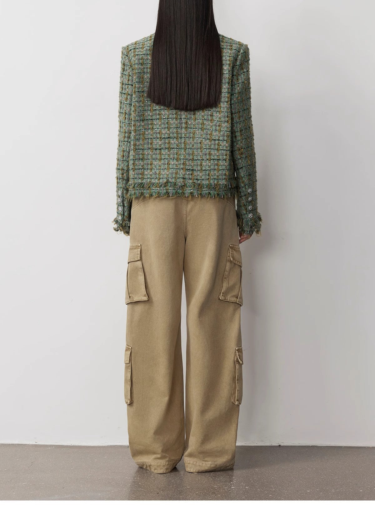 "Nostalgic Wasteland" Heavy Washed Personalized Distressed American Streetwear Large Pocket Cocoon Jeans - NEWYORKLISTED