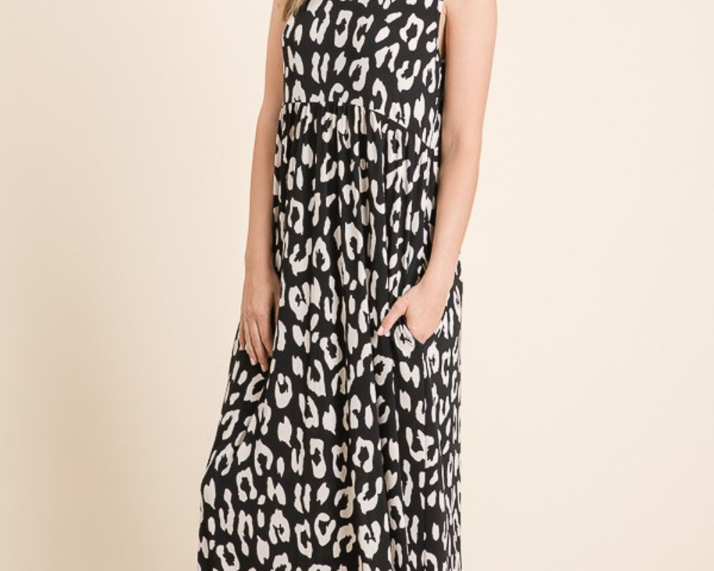 NEWYORKLISTED STYLE COLLECTION: Leopard Maxi Dress with Pockets - NEWYORKLISTED