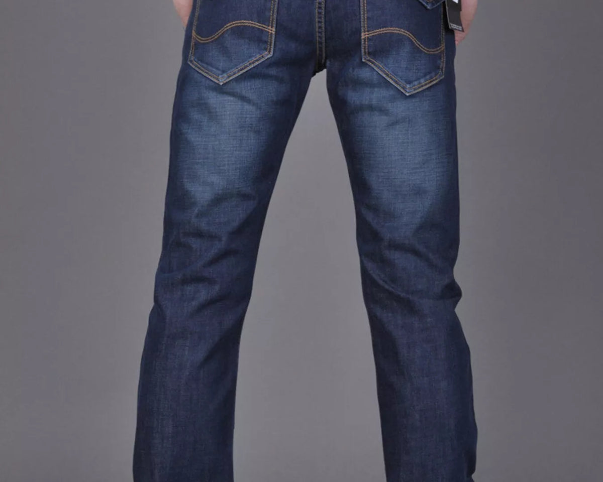 NEWYORKLISTED ATLAS MEN'S COLLECTION – Men's slim-fit washed cotton denim jeans, product image 4