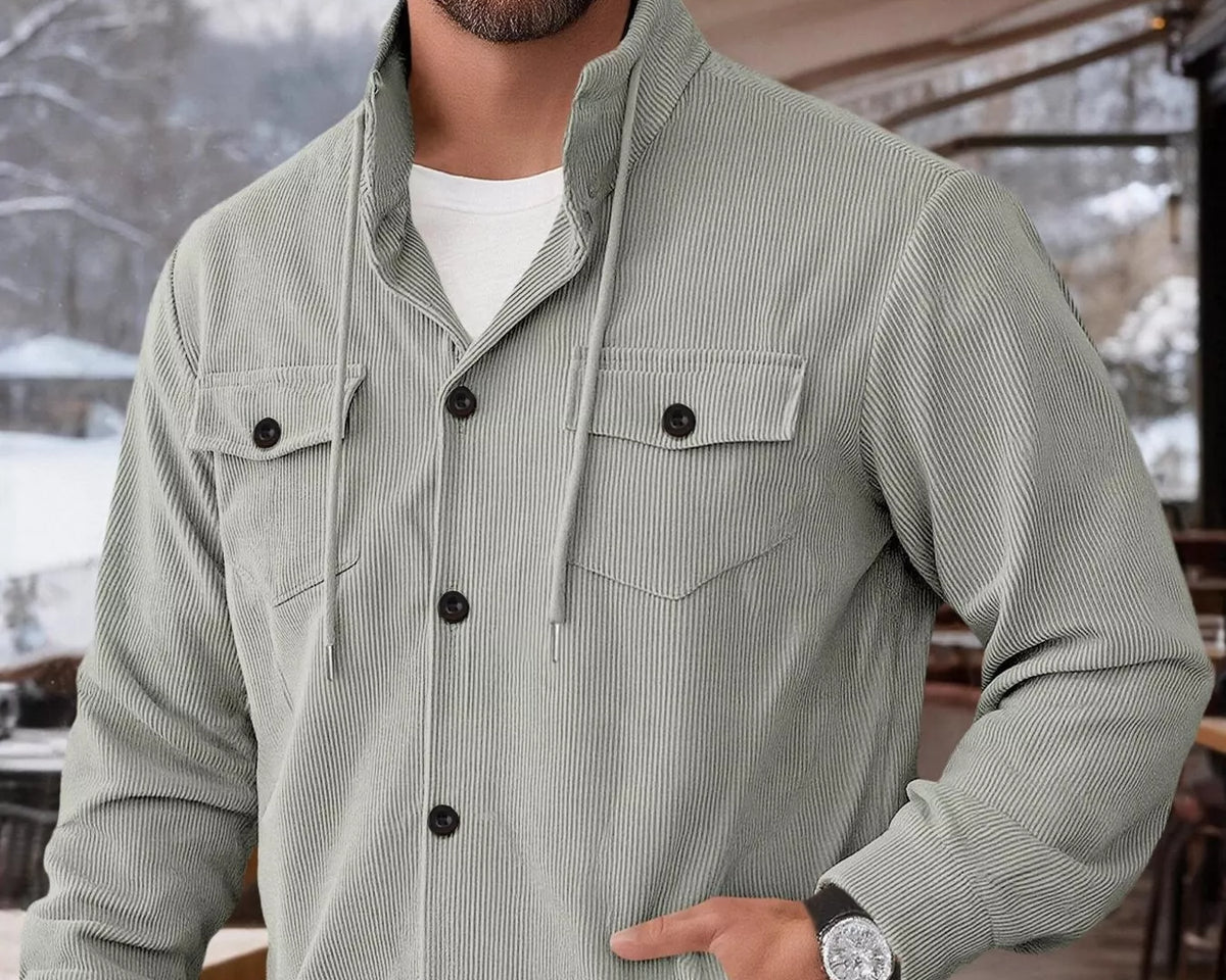 NEWYORKLISTED ATLAS MEN'S COLLECTION – Men's corduroy button-down jacket, product image 8