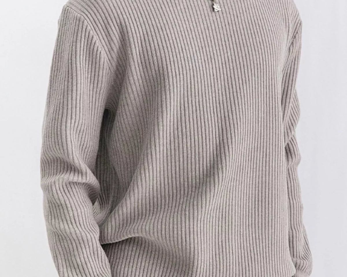 NEWYORKLISTED ATLAS MEN'S COLLECTION – Men's ribbed knit crew-neck sweater, product image 13