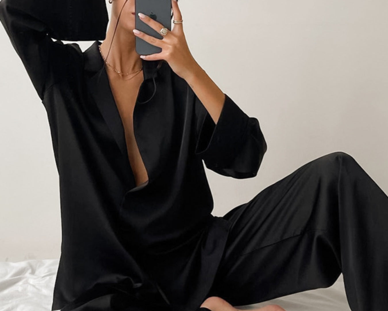 NEWYORKLISTED Intimate Apparel Collection: black loungewear set