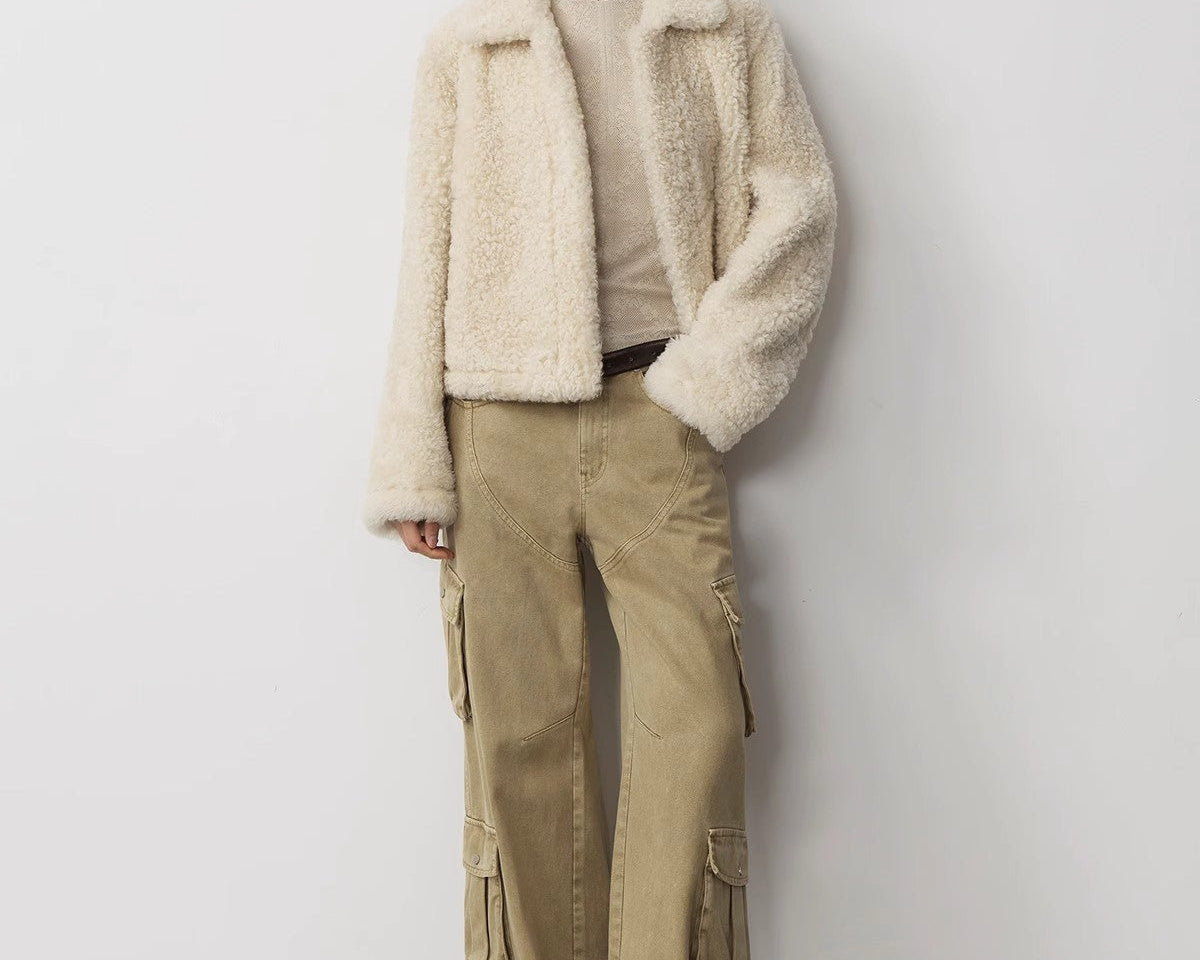 "Nostalgic Wasteland" Heavy Washed Personalized Distressed American Streetwear Large Pocket Cocoon Jeans - NEWYORKLISTED