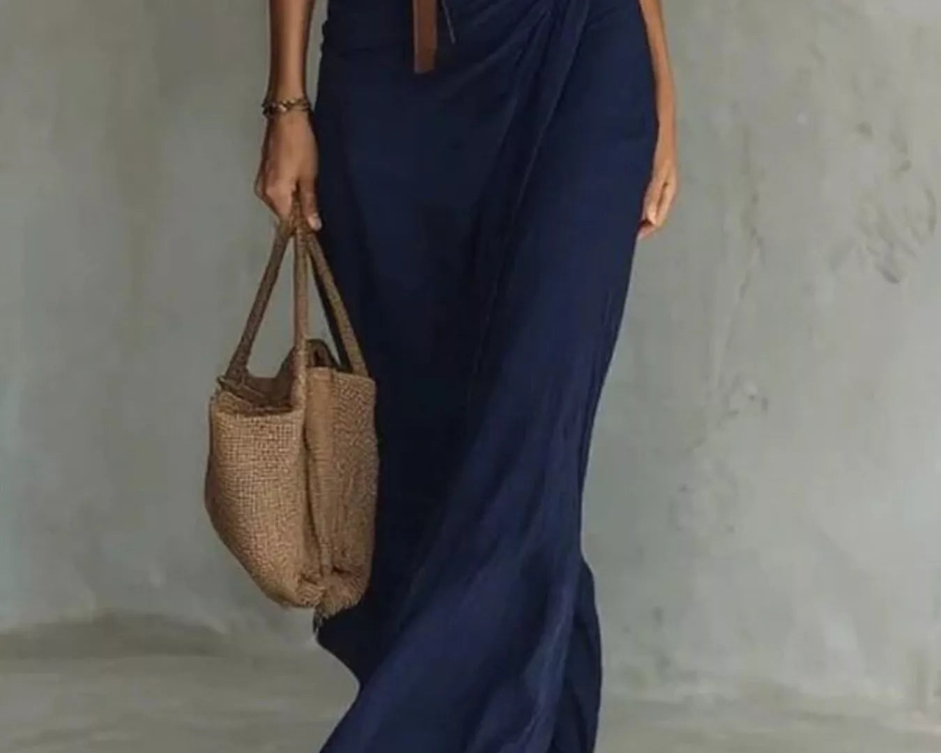 ruched long sleeve maxi dress in navy NEWYORKLISTED STYLE COLLECTION
