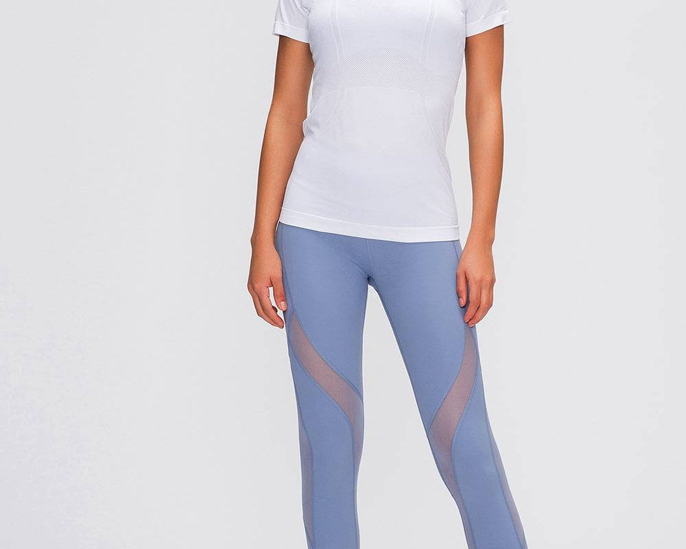 Millennia Round Neck Short Sleeve Active T-Shirt - NEWYORKLISTED