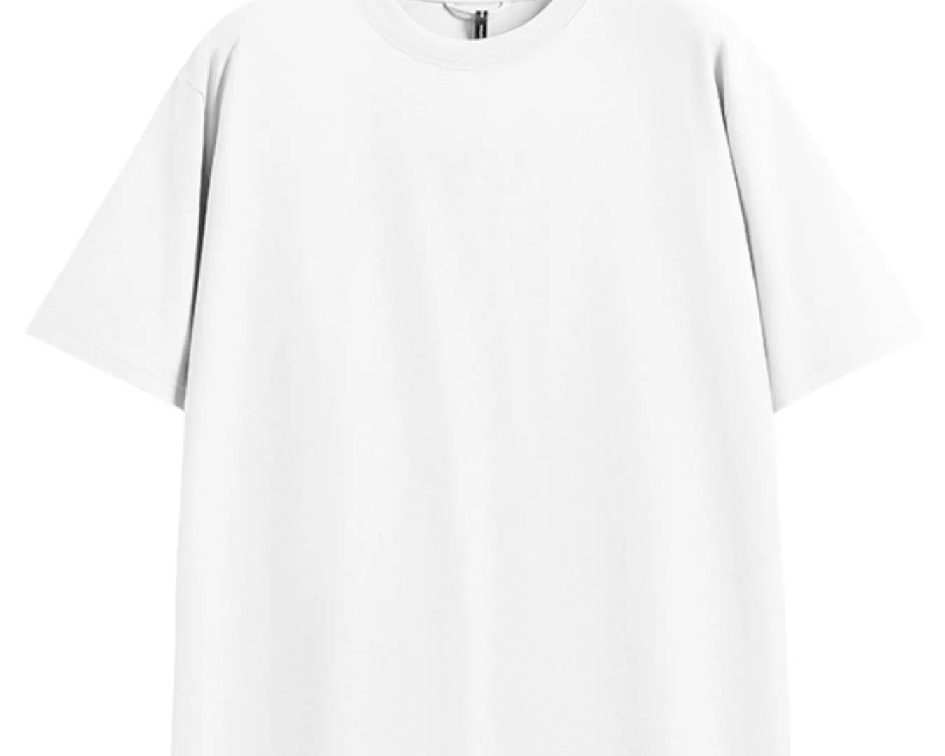 NEWYORKLISTED ATLAS MEN's COLLECTION: White t-shirt on a white background