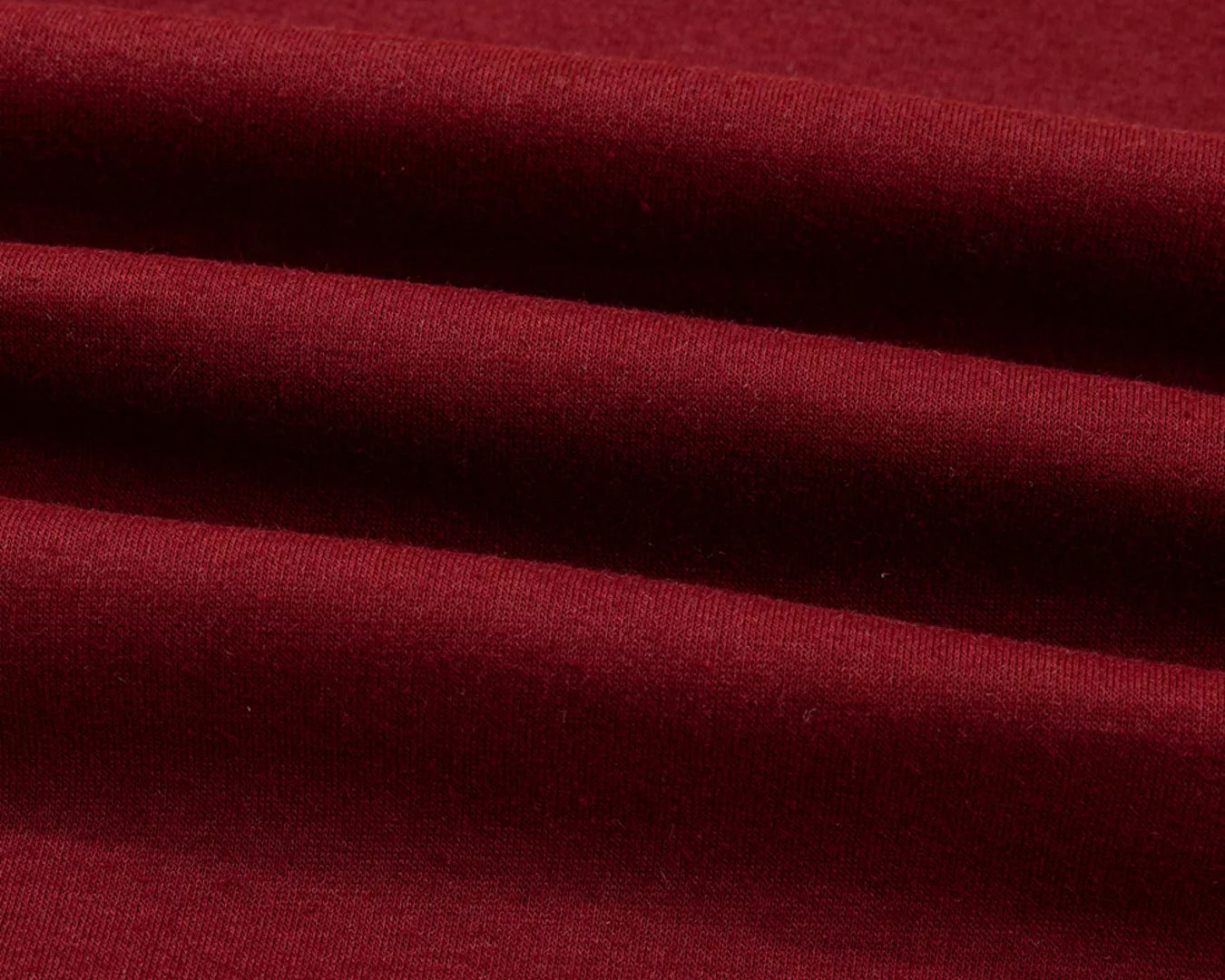 Close-up of red fabric with folds