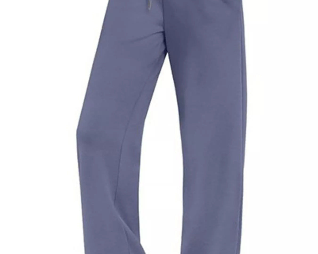 NEWYORKLISTED COMFORT COLLECTION: Purple scrubs with drawstring top and wide-leg pants on a white background
