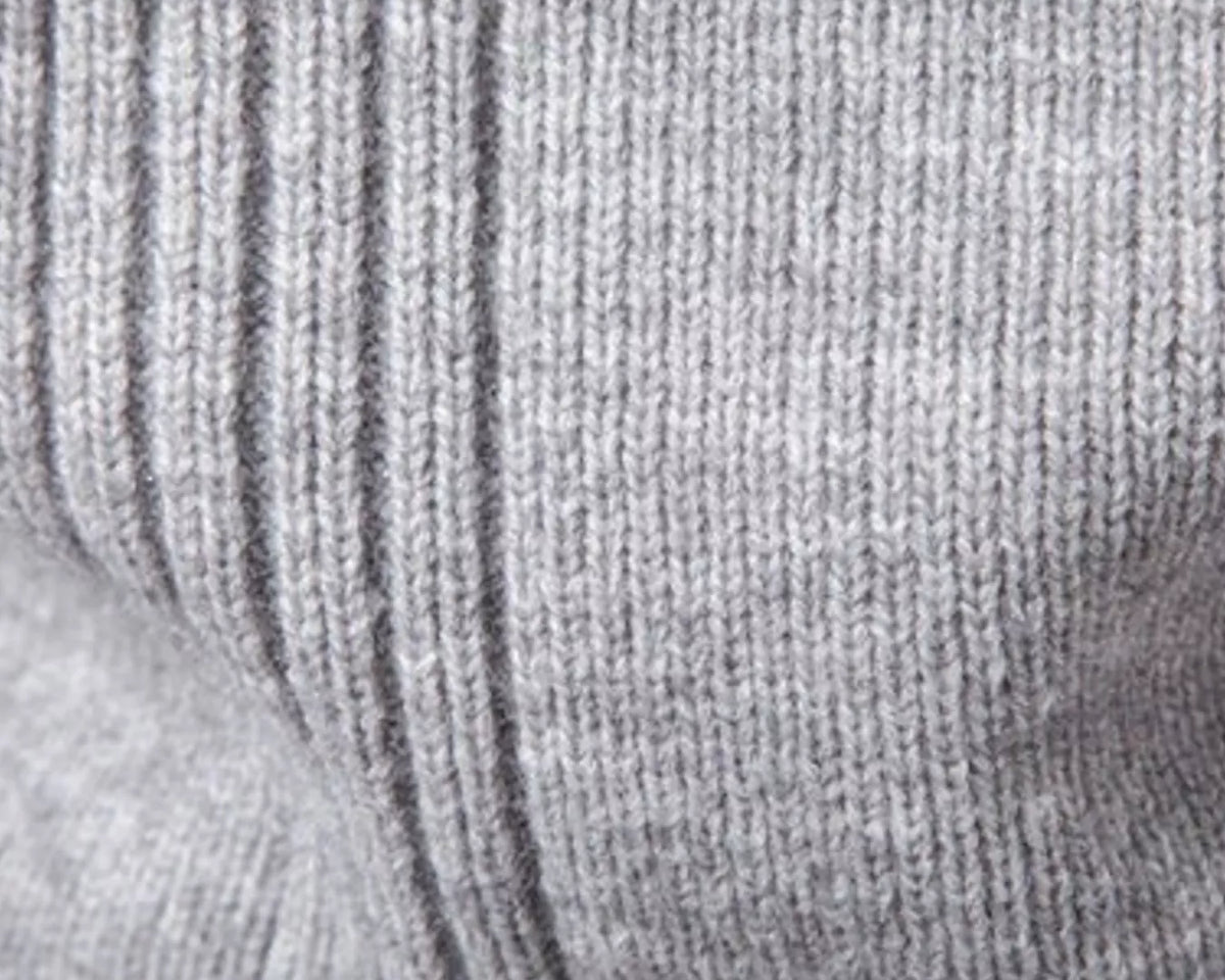 NEWYORKLISTED ATLAS MEN'S COLLECTION: Men's textured ribbed quarter-zip sweater