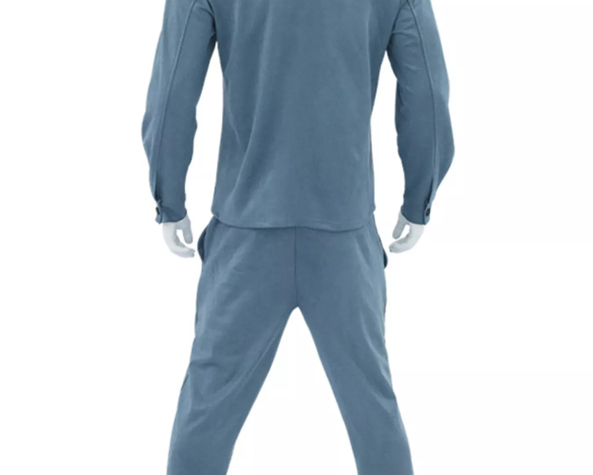 NEWYORKLISTED ATLAS MEN'S COLLECTION – Men's long-sleeve shirt and joggers two-piece set, product image 7