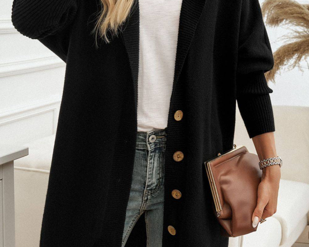 NEWYORKLISTED STYLE COLLECTION: Long Sleeve Hooded Cardigan - NEWYORKLISTED