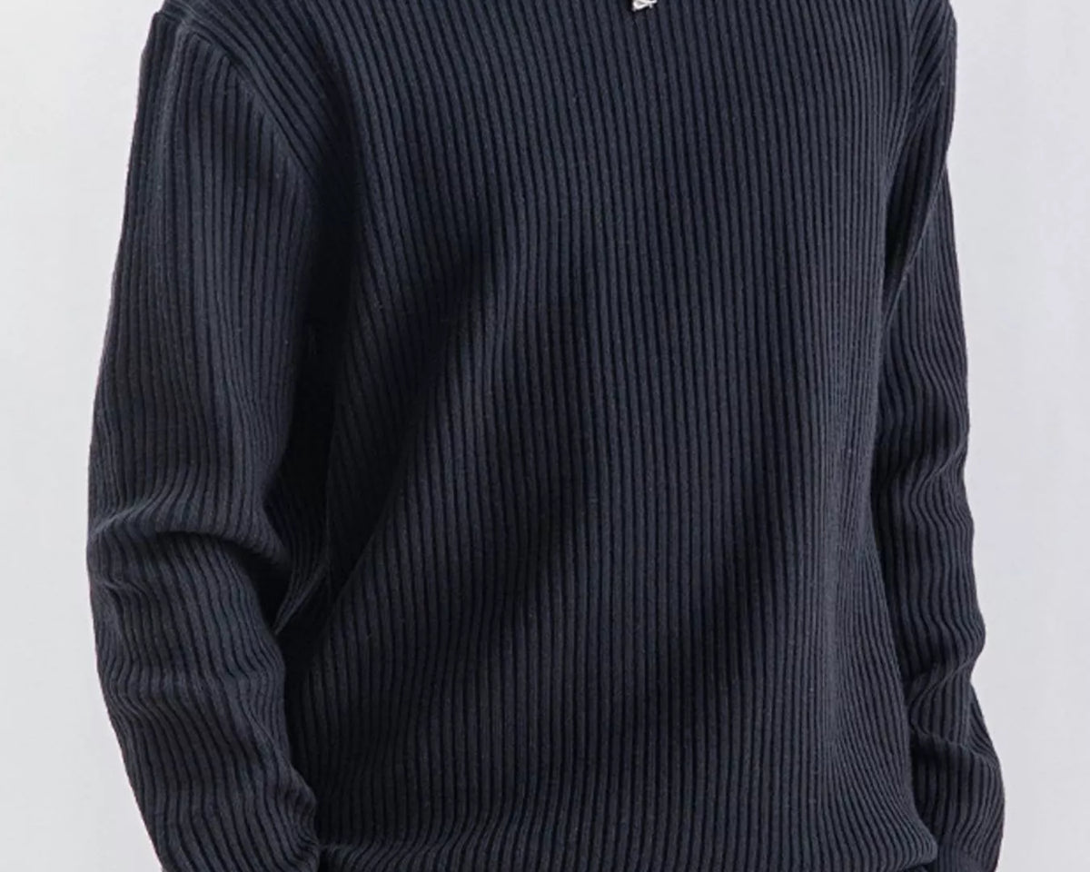 NEWYORKLISTED ATLAS MEN'S COLLECTION – Men's ribbed knit crew-neck sweater, product image 5