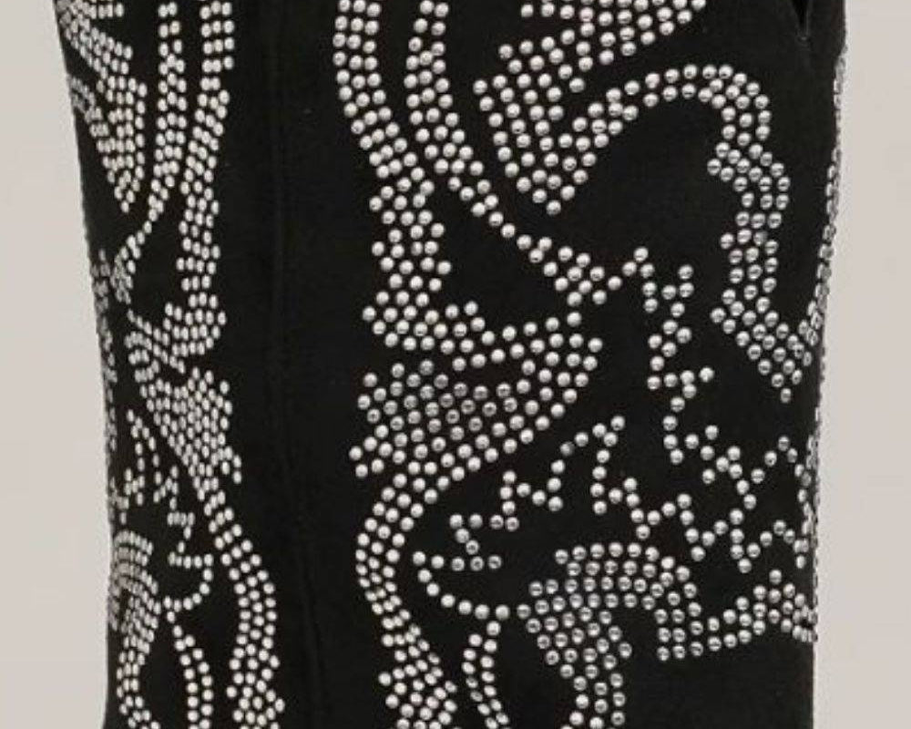 NEWYORKLISTED STYLE COLLECTION: Fashion Rhinestone Detail Point Toe Boots - NEWYORKLISTED