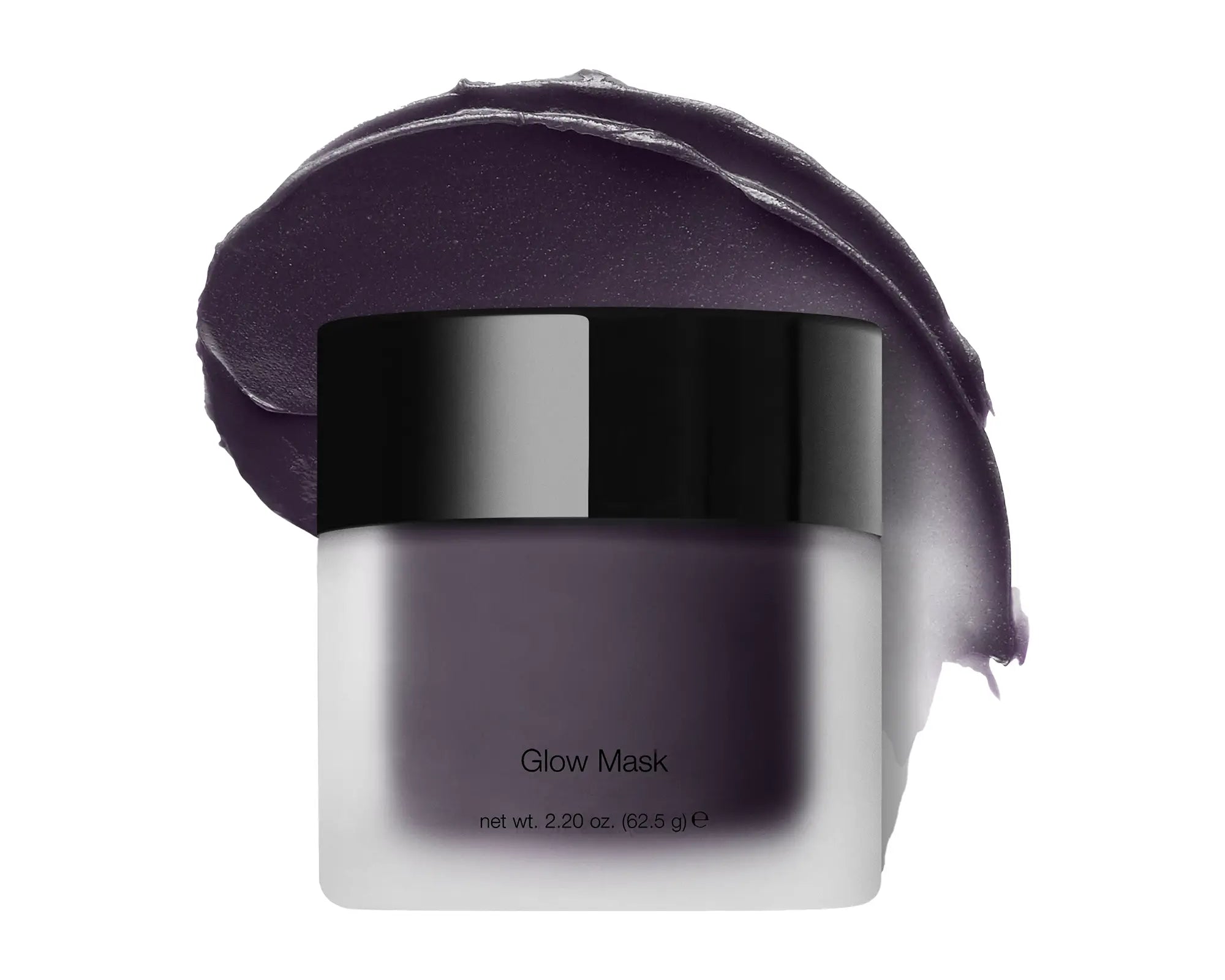 NEWYORKLISTED COSMETIC COLLECTION: Glow Mask: Glow Mask packaging with purple cream on a white background