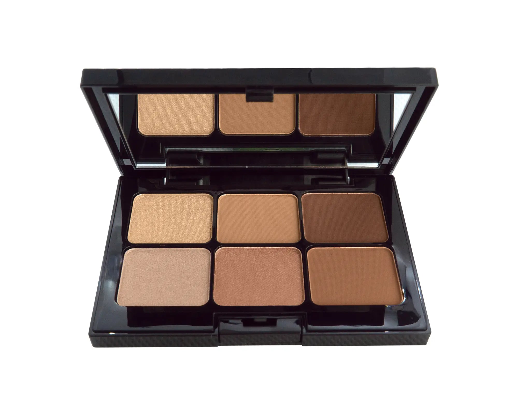 NEWYORKLISTED COSMETIC COLLECTION: Eyeshadow Palette - Caramel Kiss, Makeup palette with brown shades on a white background