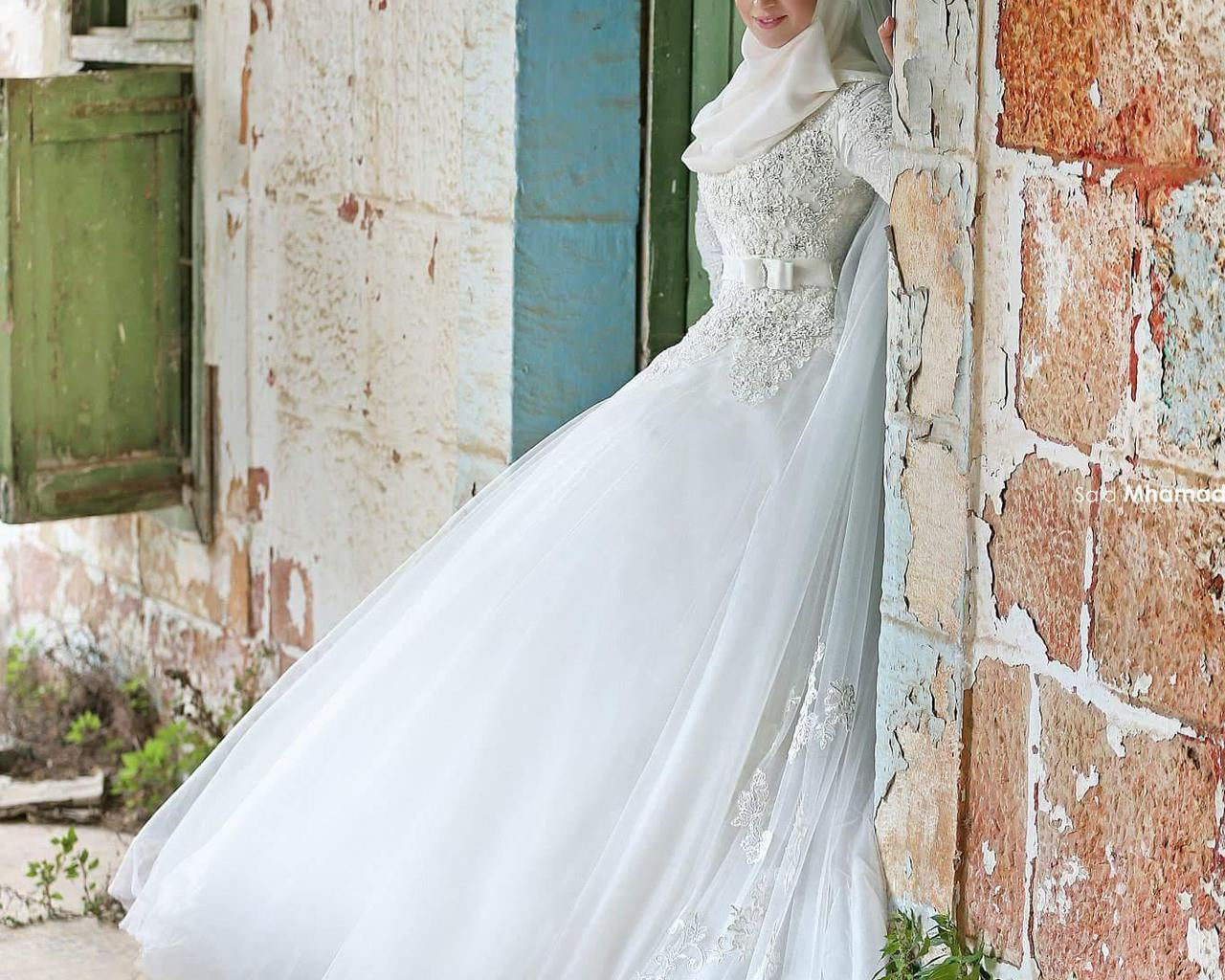 NEWYORKLISTED ELEGANT BRIDE COLLECTION: Wedding Dress Wholesale Bride Lace Long Sleeve Custom Muslim Wedding Dresses - NEWYORKLISTED