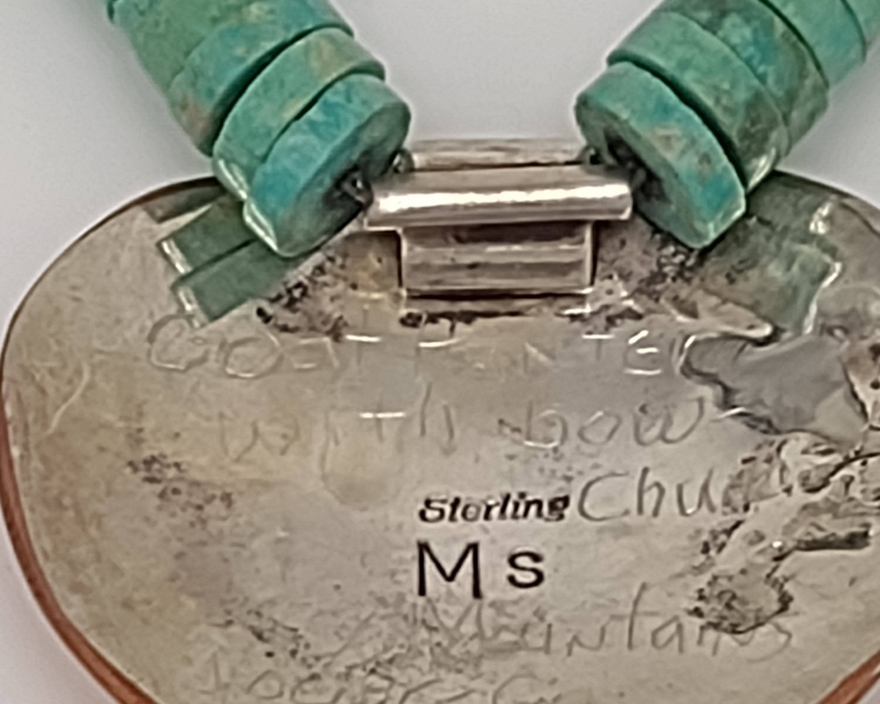 NEWYORKLISTED VINTAGE - Turquoise, Sterling Silver, & Copper Statement Necklace - NEWYORKLISTED