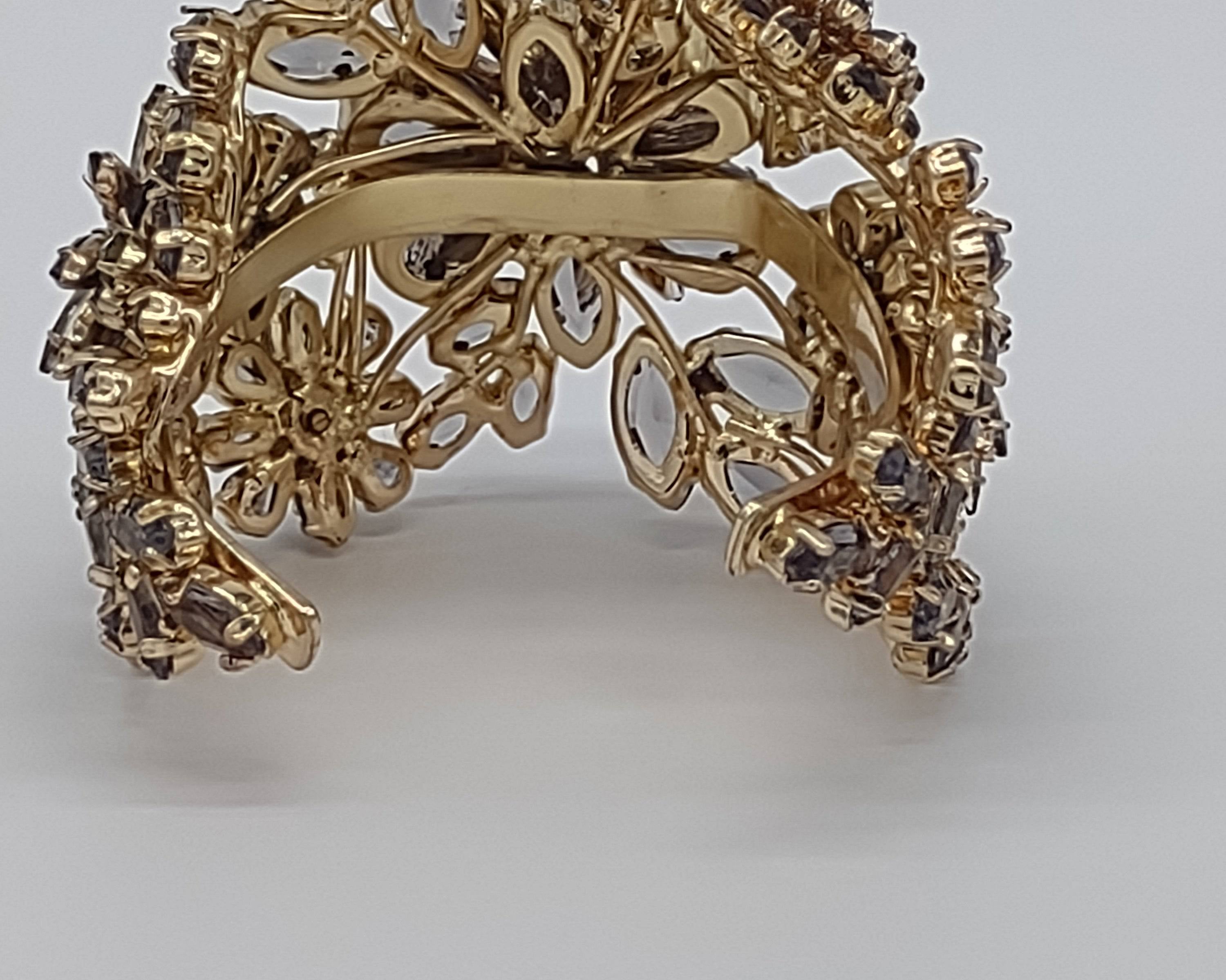 NEWYORKLISTED - Vintage Sparkling Crystal Brillant Cuff Bracelet - NEWYORKLISTED