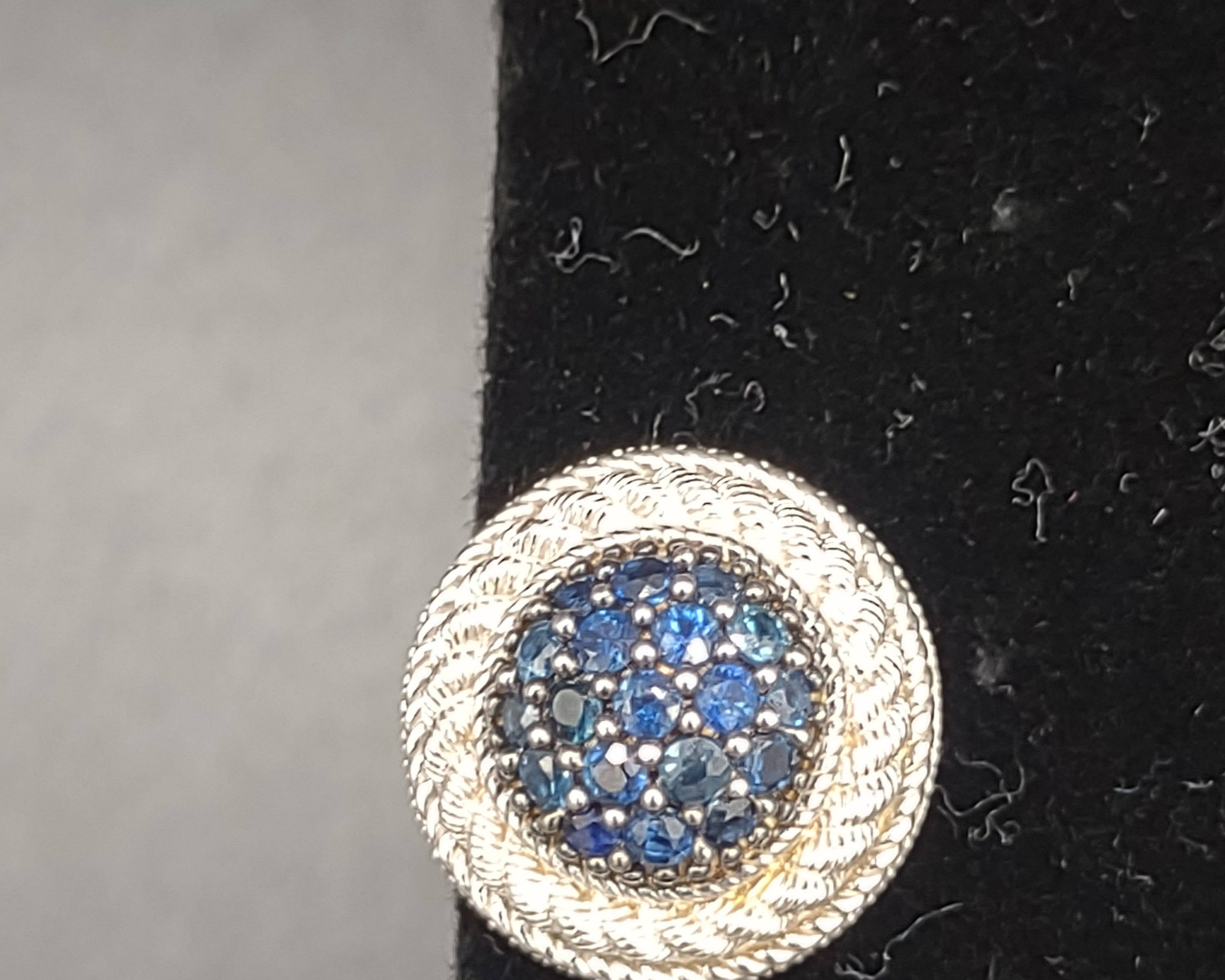 NEWYORKLISTED Vintage Jewelry - Exquisite Vintage Judith Ripka Sterling Silver Druzy Clip-On Earrings - NEWYORKLISTED