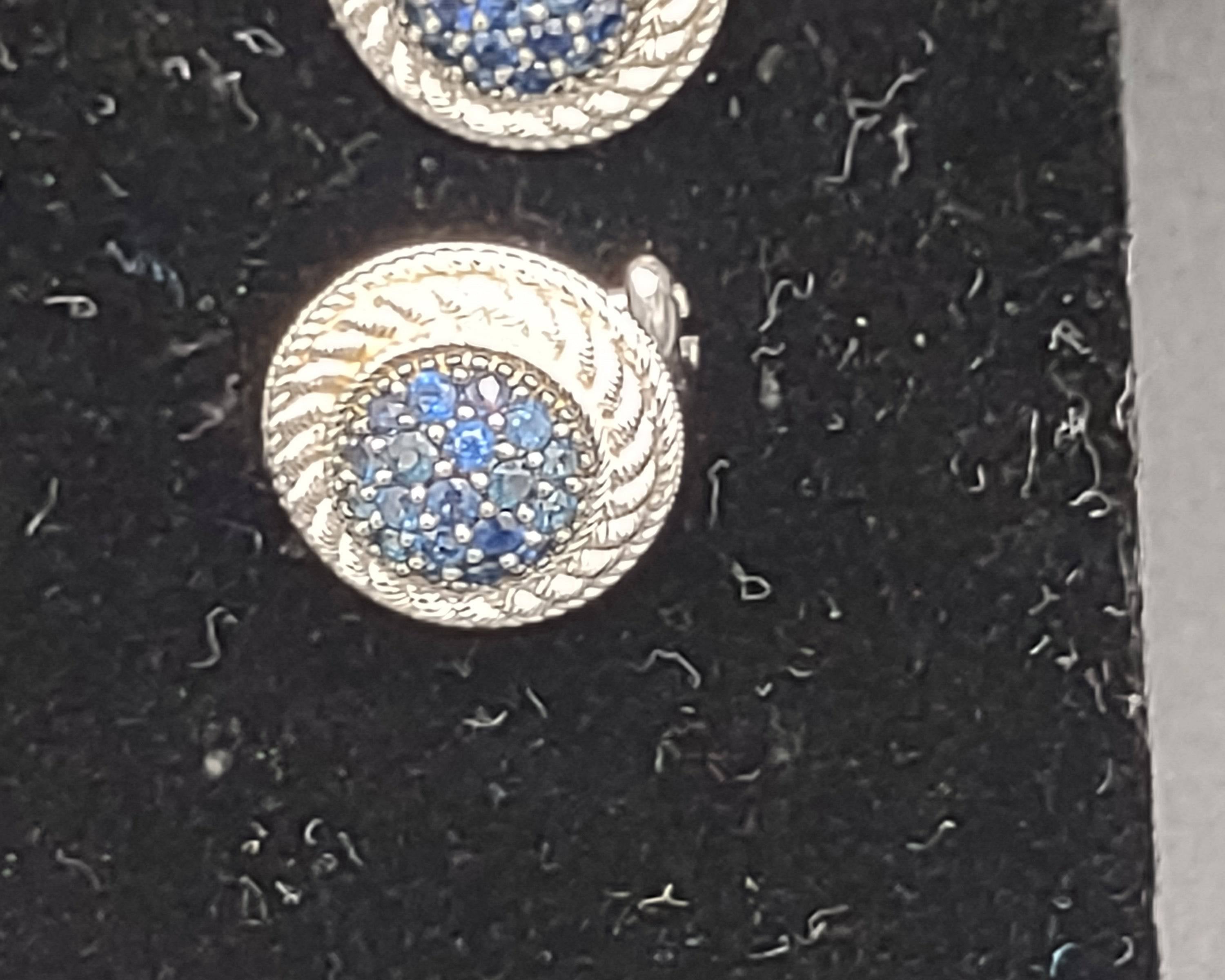 NEWYORKLISTED Vintage Jewelry - Exquisite Vintage Judith Ripka Sterling Silver Druzy Clip-On Earrings - NEWYORKLISTED