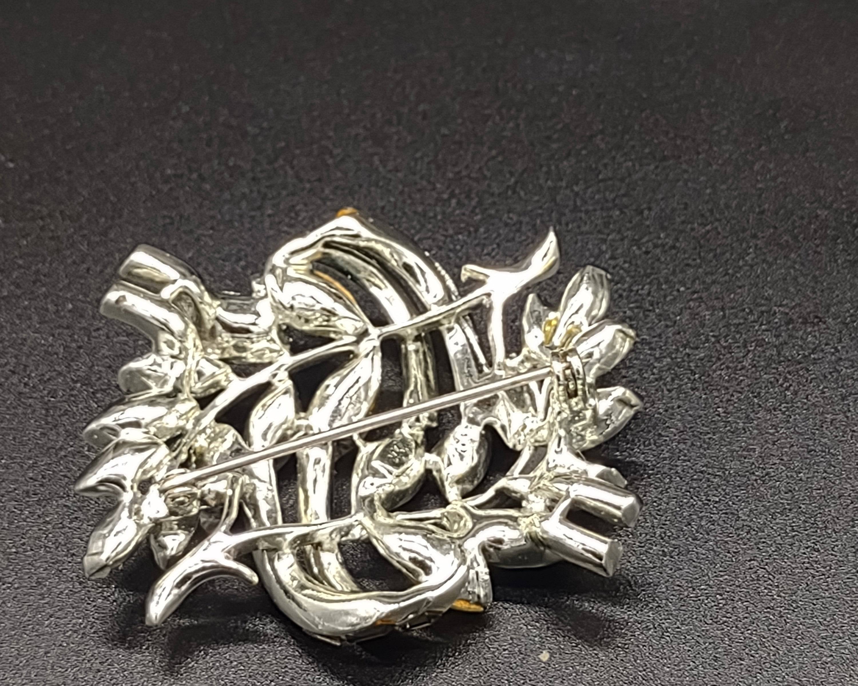 NEWYORKLISTED - Vintage Whimsical Silverstone Brooch - NEWYORKLISTED