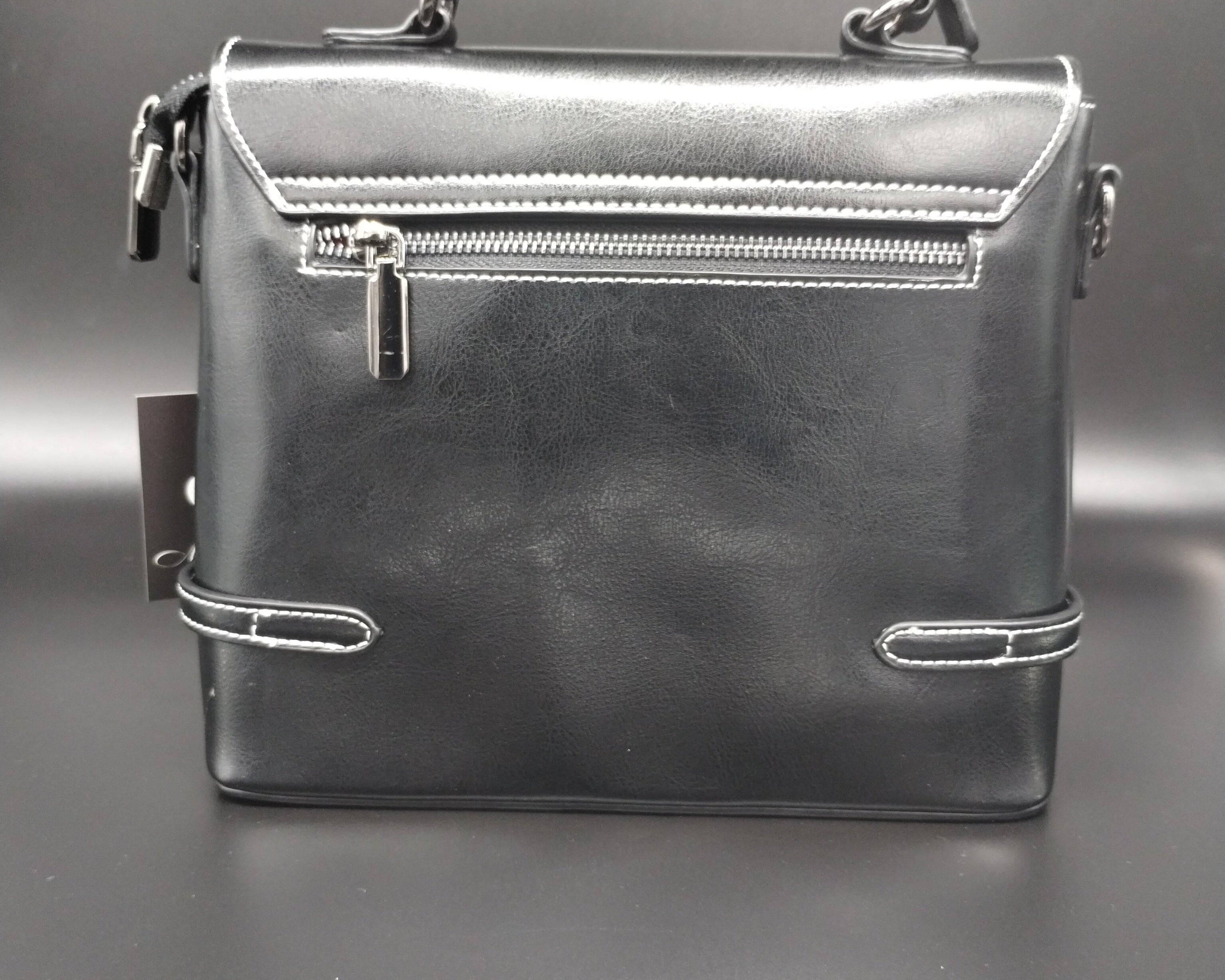 NEWYORKLISTED - Black Leather Handbag - The Michele! - NEWYORKLISTED
