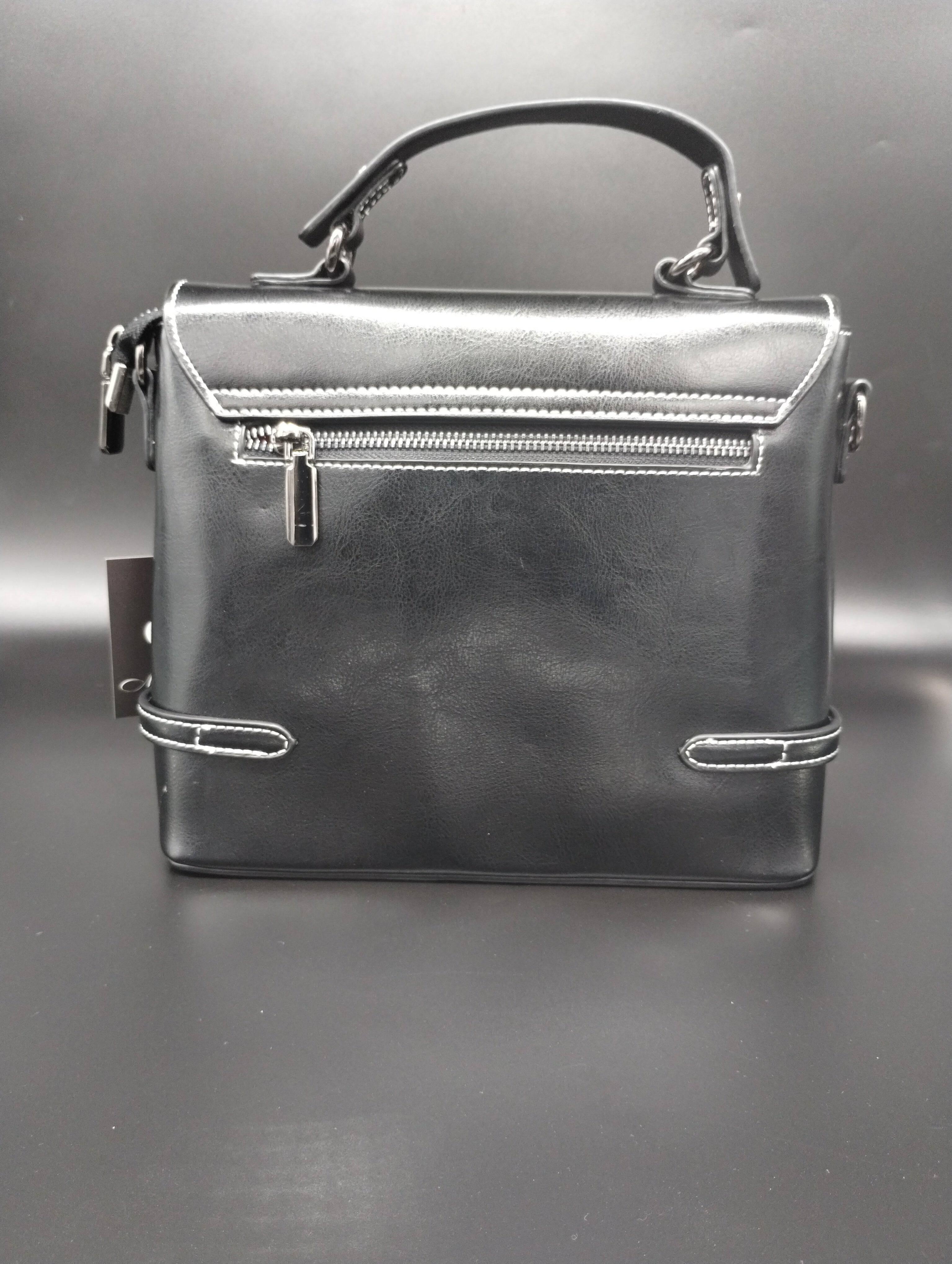 NEWYORKLISTED - Black Leather Handbag - The Michele! - NEWYORKLISTED