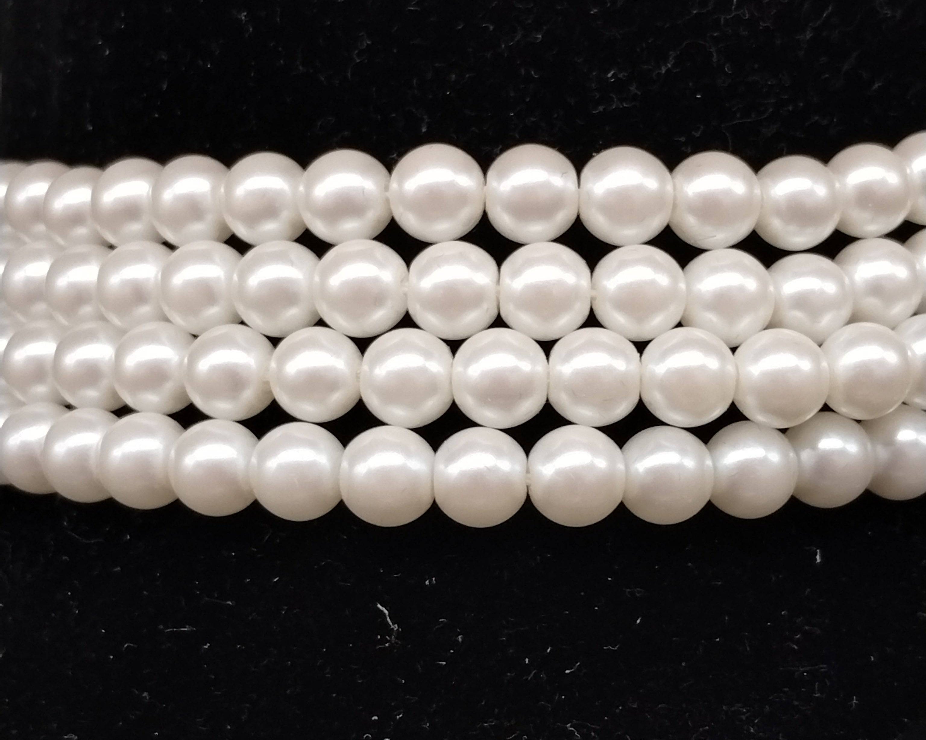 NEWYORKLISTED - Vintage Four Strand Simulated Pearl Necklace - NEWYORKLISTED