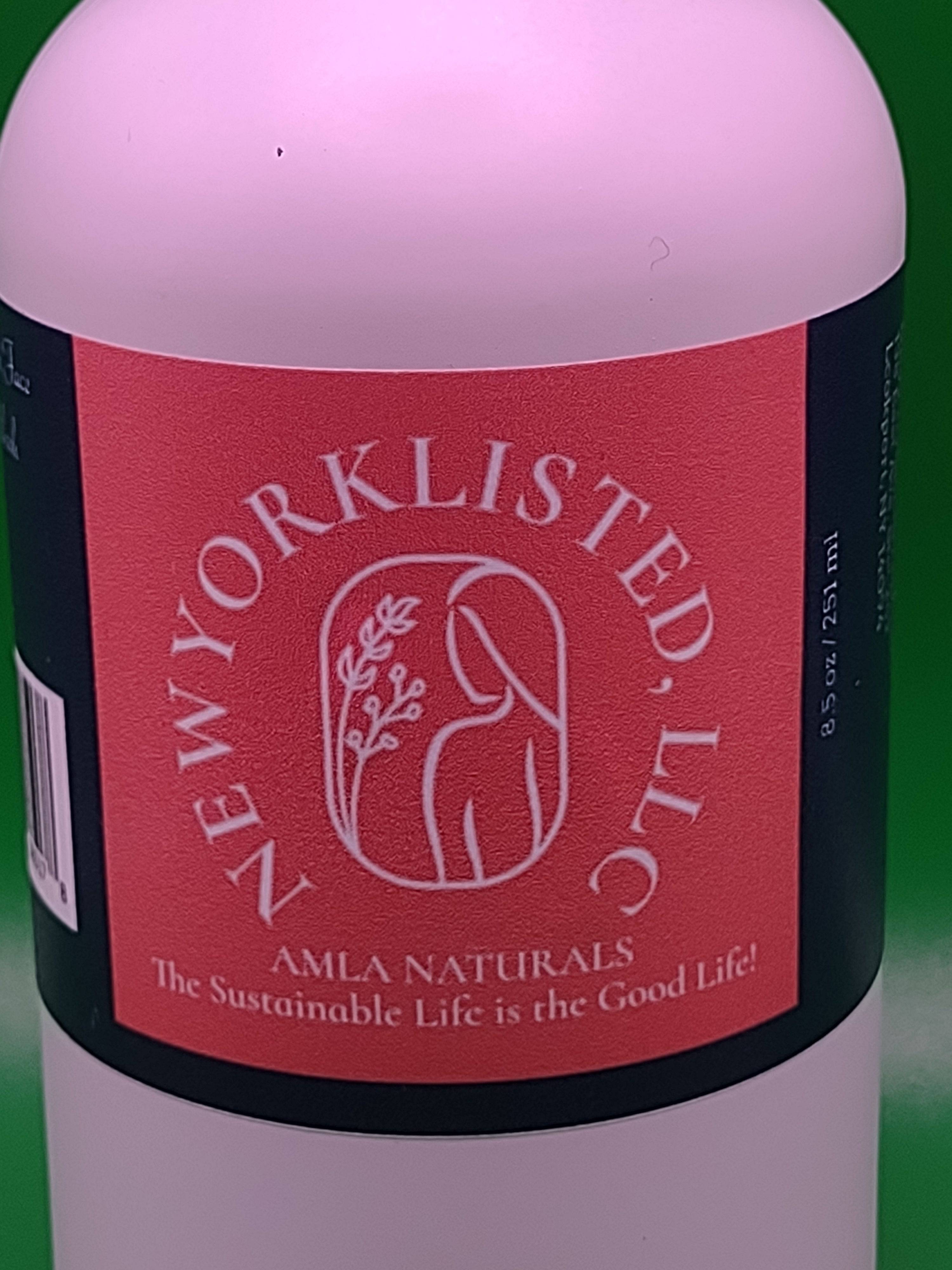 Close up of AMLA NATURALS Label of Citrus Detox Facial Cleanser