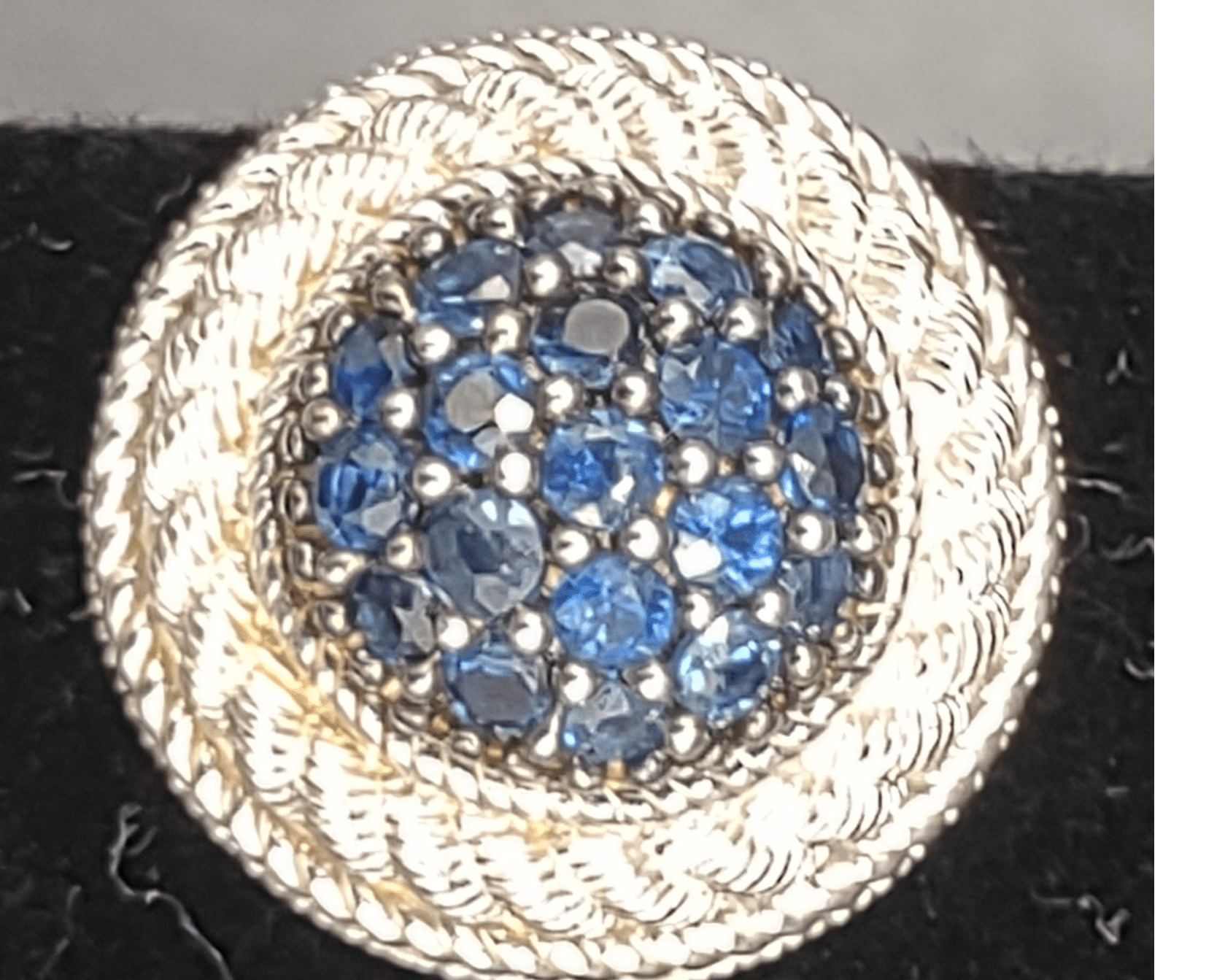 NEWYORKLISTED Vintage Jewelry - Exquisite Vintage Judith Ripka Sterling Silver Druzy Clip-On Earrings - NEWYORKLISTED