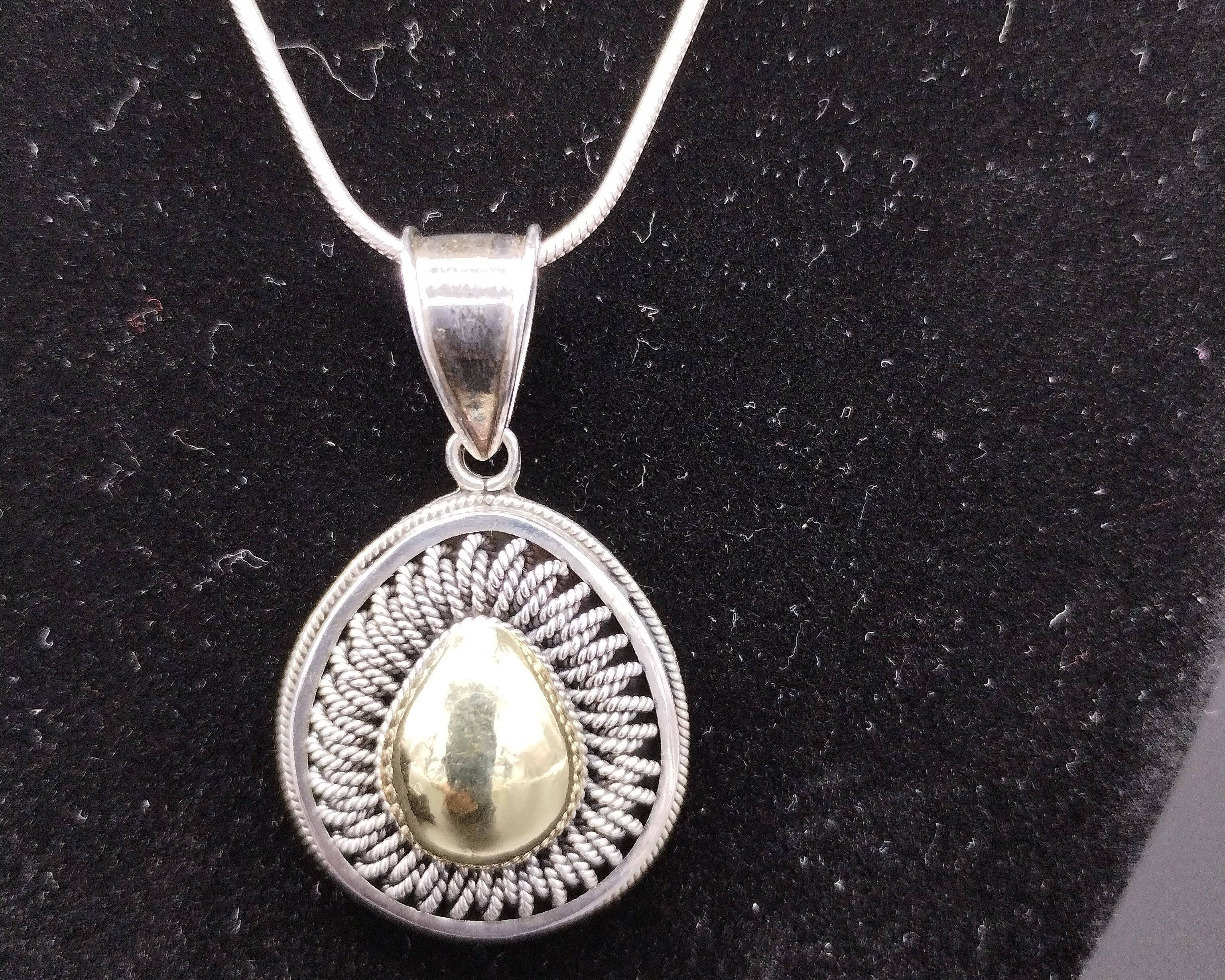 NEWYORKLISTED Vintage 18K Gold & Sterling BA SUARTI Bali Necklace & Ring - NEWYORKLISTED