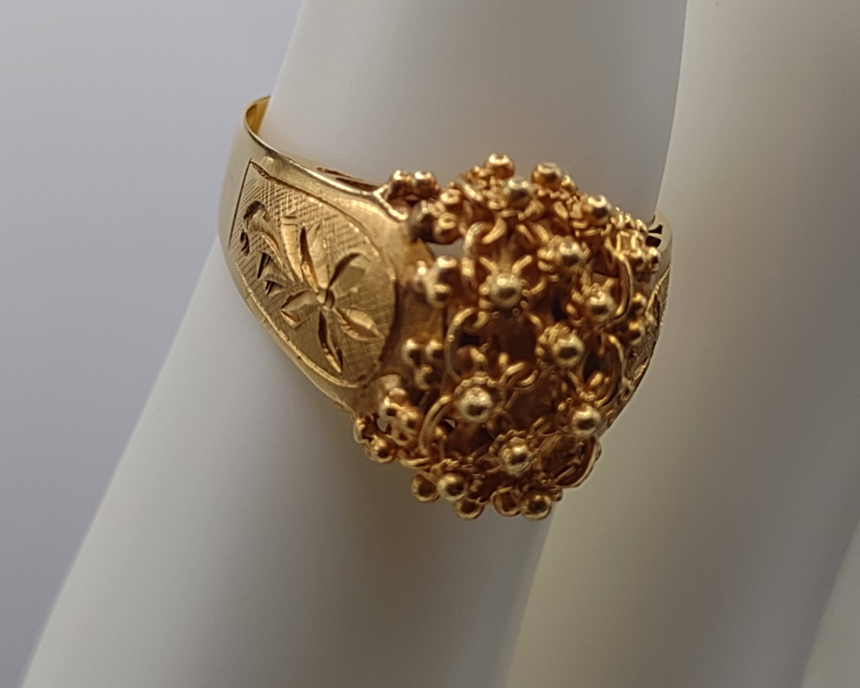 NEWYORKLISTED Vintage Jewelry Collection - Bollywood Bliss Gold Ring - NEWYORKLISTED