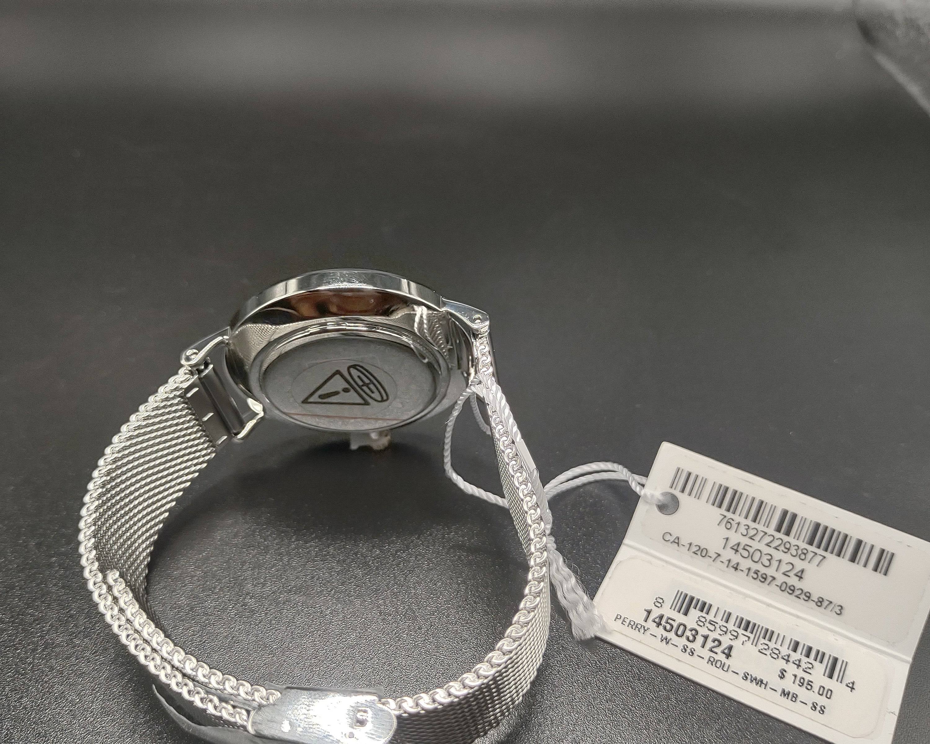 NEWYORKLISTED STYLE COLLECTION: Ladies Coach Perry Watch – Silver Stainless Steel Mesh Bracelet - NEWYORKLISTED