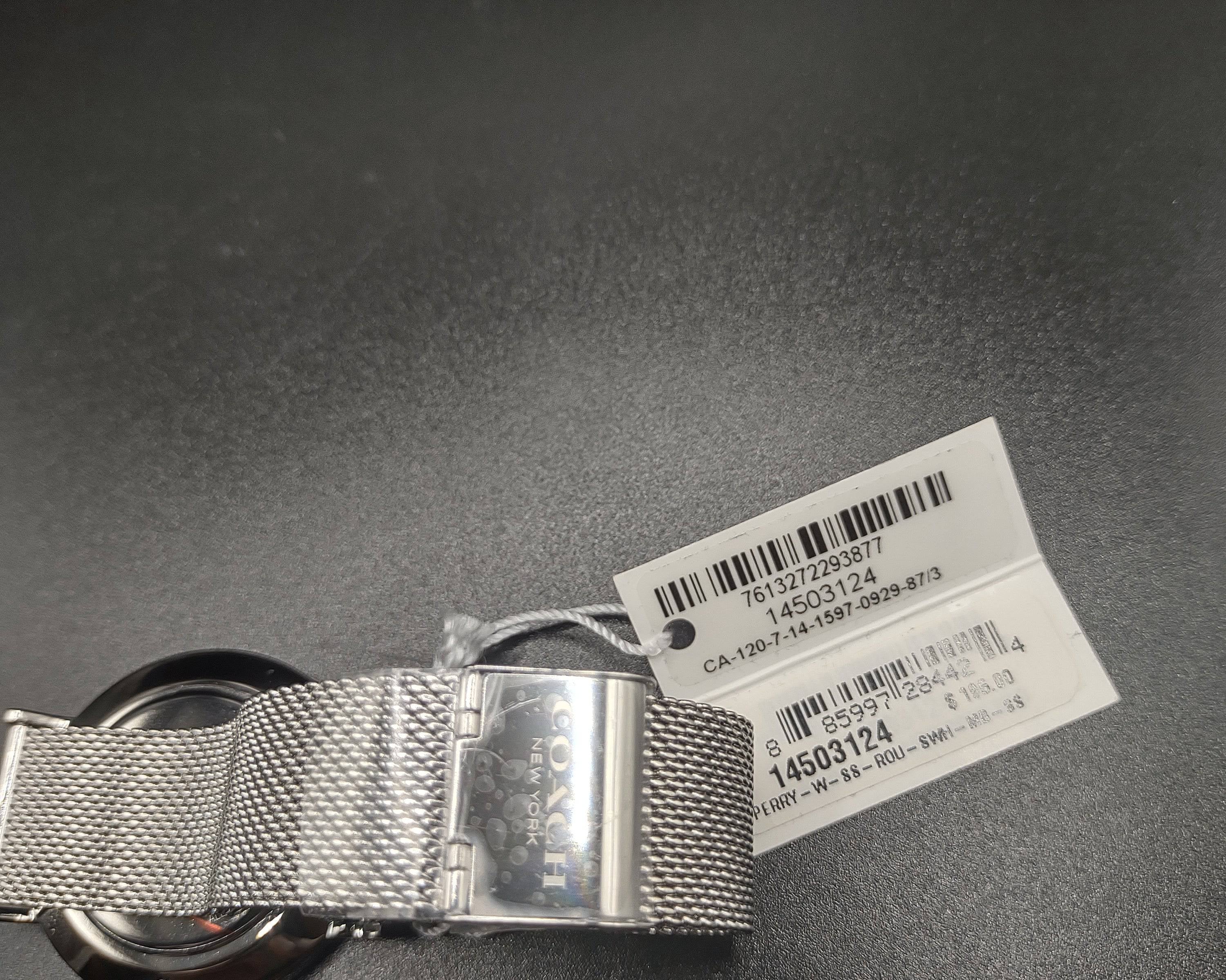 NEWYORKLISTED STYLE COLLECTION: Ladies Coach Perry Watch – Silver Stainless Steel Mesh Bracelet - NEWYORKLISTED