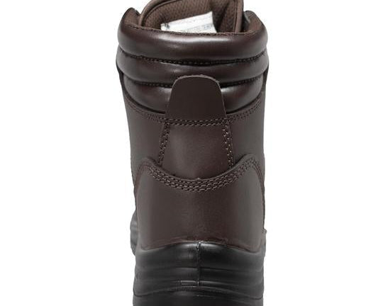Men's 6" Brown Steel Toe Work Leather Boots-2