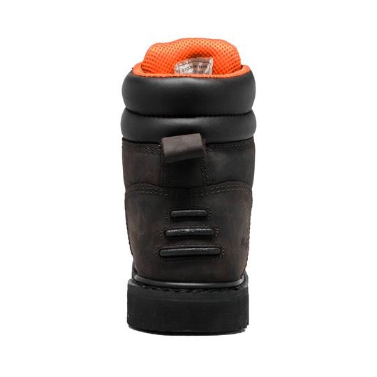 Men's 6" Brown Work Leather Boots-2