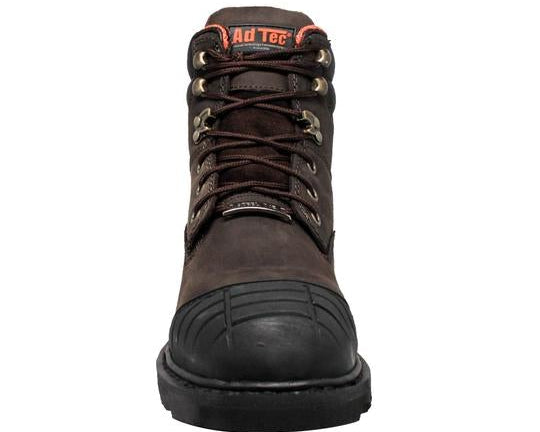 Men's 6" Brown Work Leather Boots-4