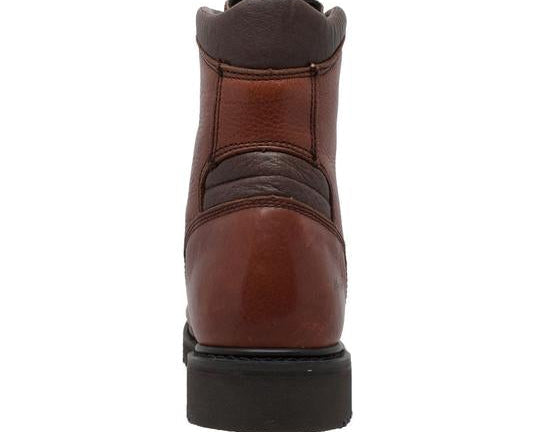 Men's 8" Brown Work Leather Boots-2