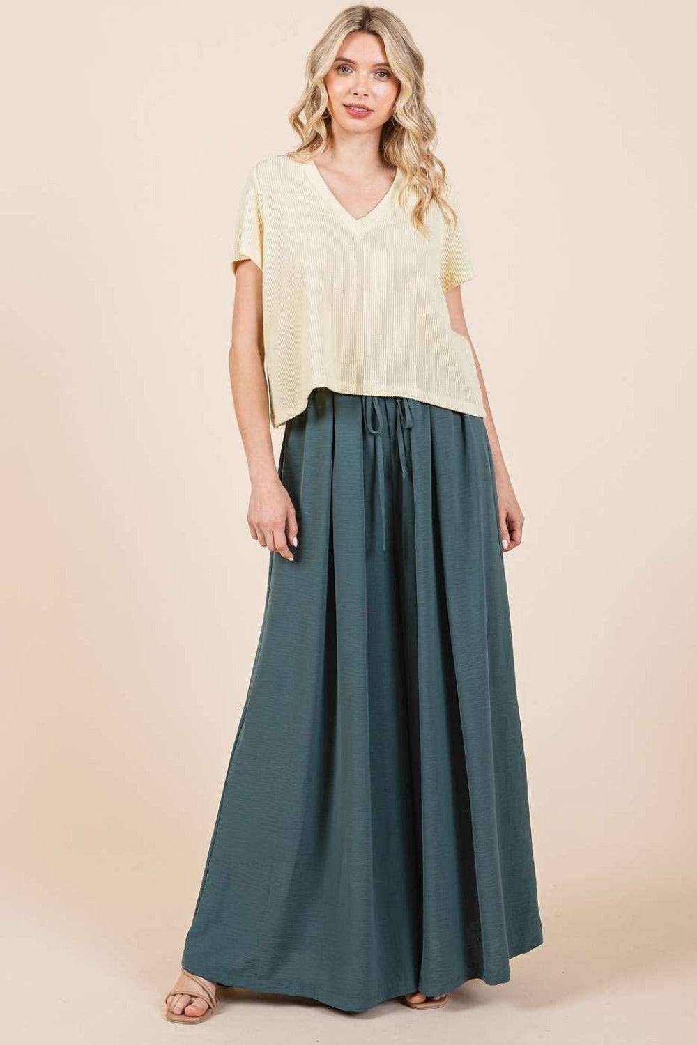NEWYORKLISTED STYLE COLLECTION: Pleated Wide Leg Pants - NEWYORKLISTED