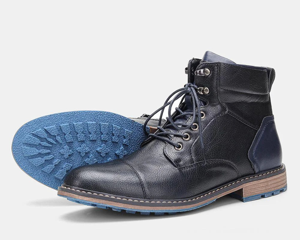 Retro Boots Men Brand 2025 Fashion Comfortable Boots Leather - NEWYORKLISTED