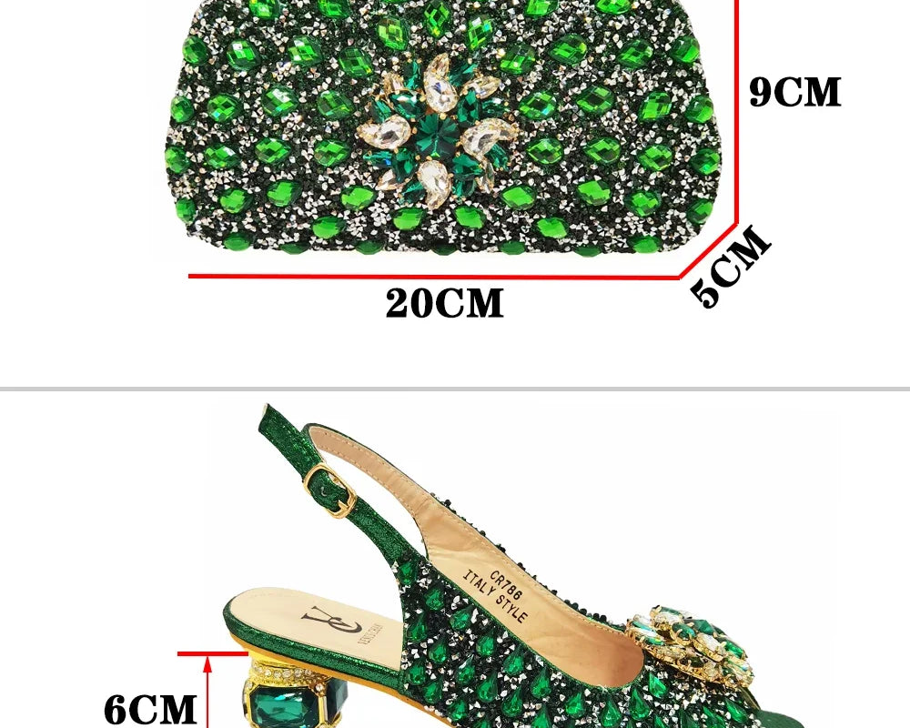 Ladies Italian Leather Shoe and Bag Set Blue Color Italian Shoe With Matching Bag Set 2022 Nigerian Shoes and Bag Set for Party - NEWYORKLISTED