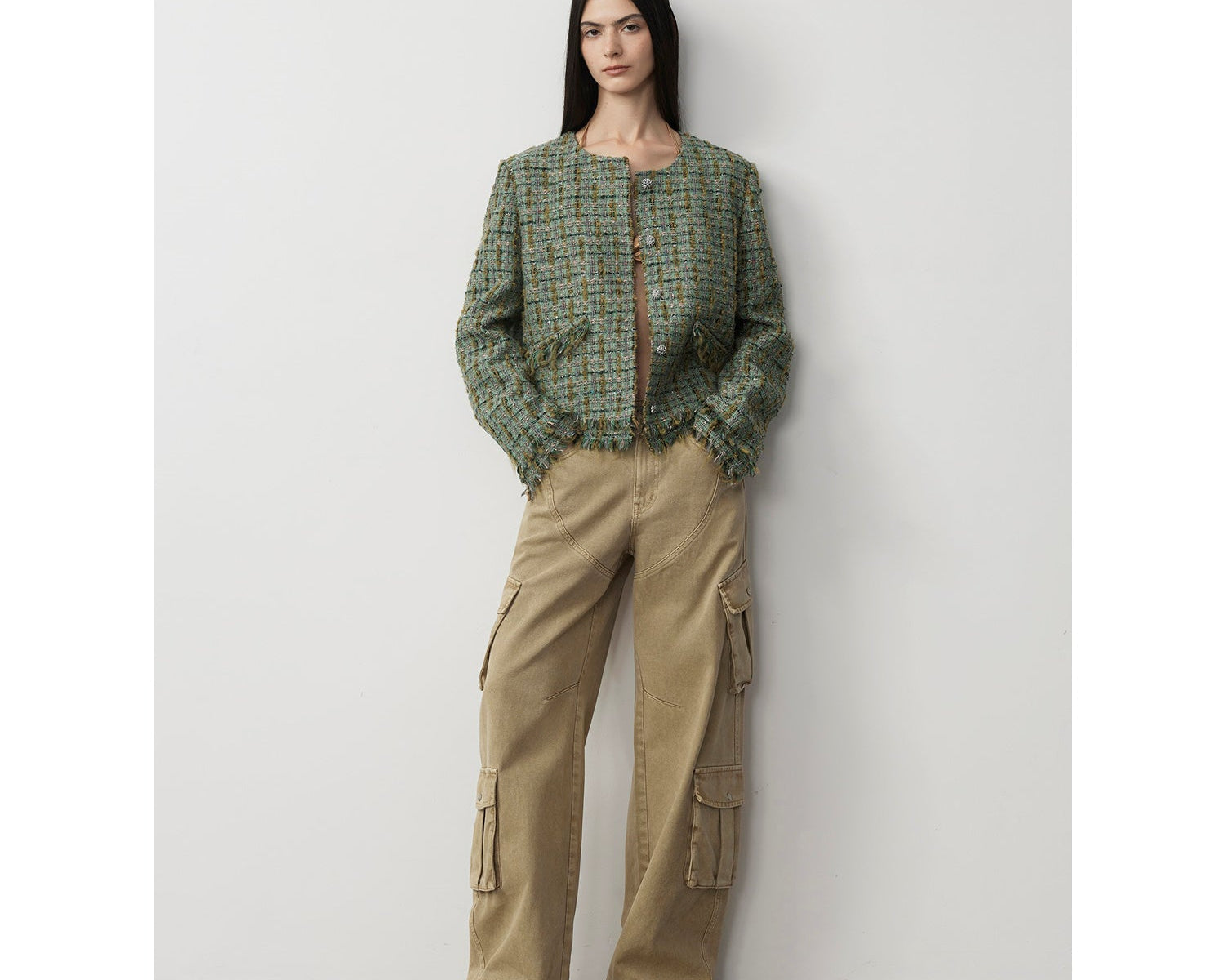 "Nostalgic Wasteland" Heavy Washed Personalized Distressed American Streetwear Large Pocket Cocoon Jeans - NEWYORKLISTED