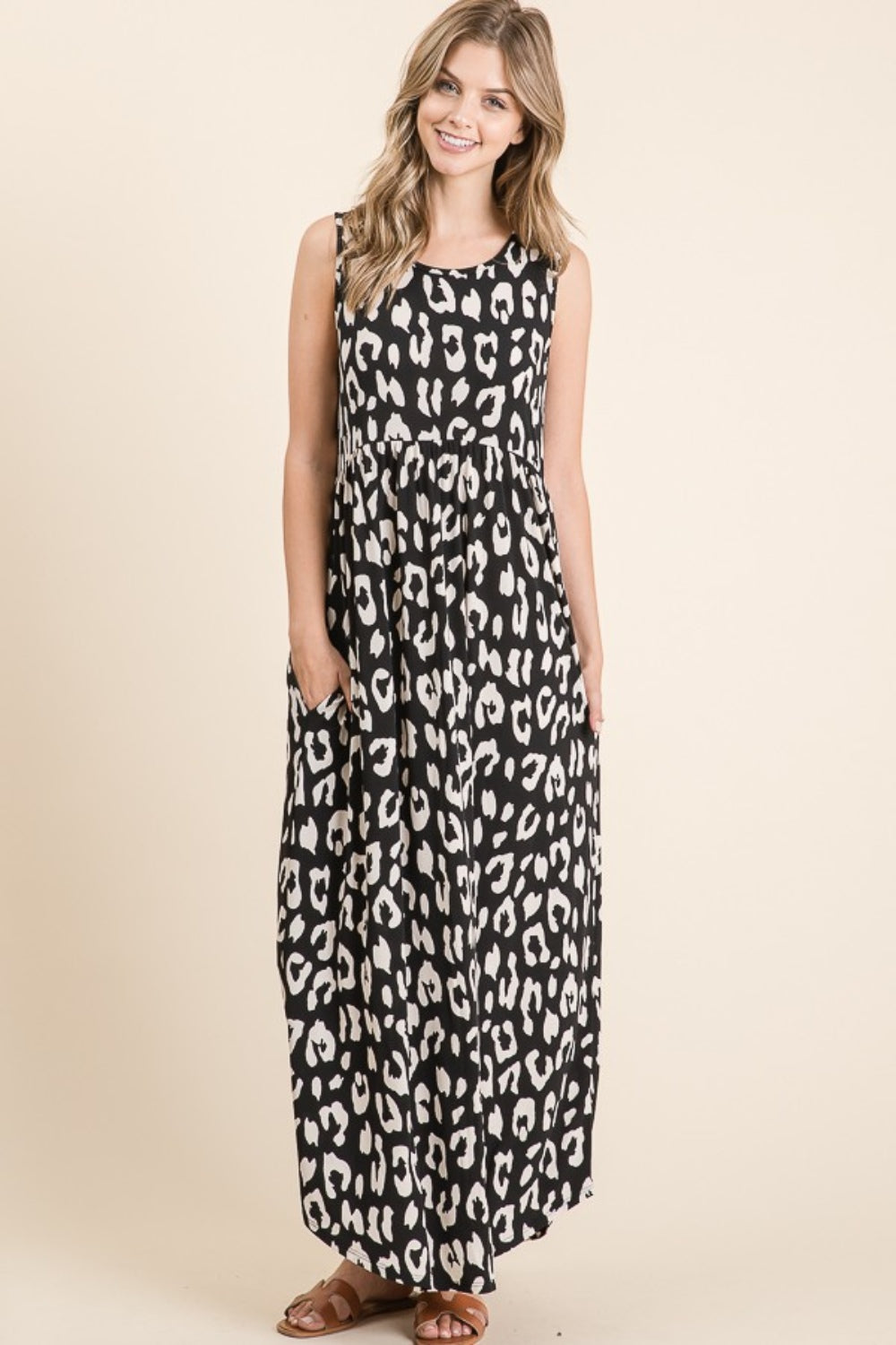 NEWYORKLISTED STYLE COLLECTION: Leopard Maxi Dress with Pockets - NEWYORKLISTED