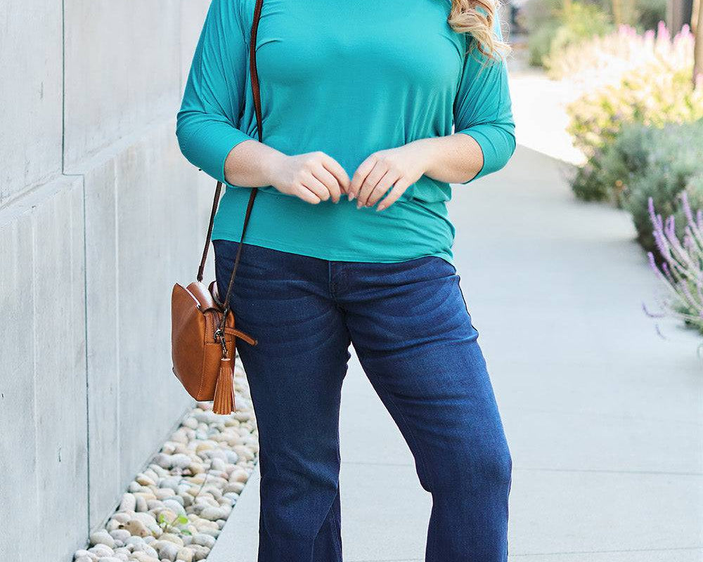 NYLD PARTNER Round Neck Billow Sleeve Top - NEWYORKLISTED