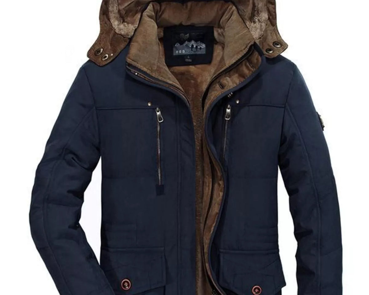 NEWYORKLISTED ATLAS MEN'S COLLECTION – Men's winter hooded parka coat, product image 2