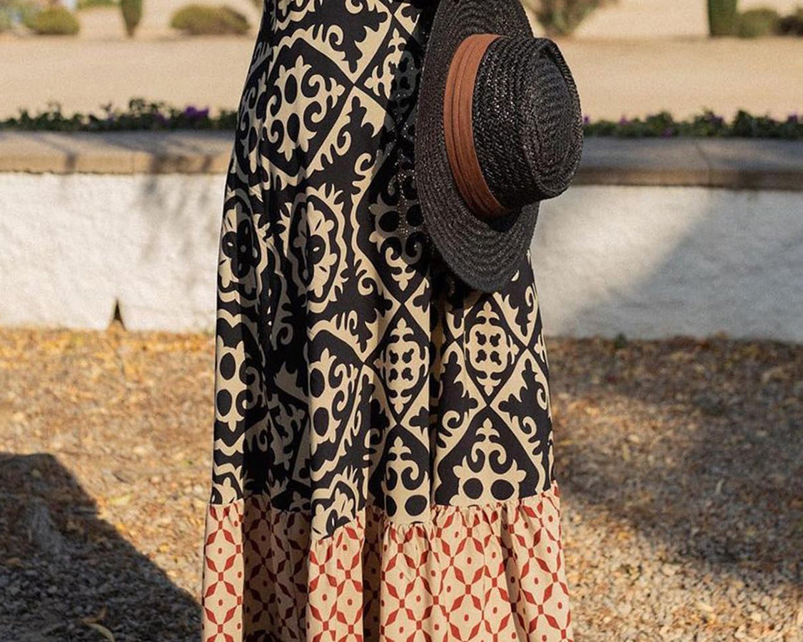 NEWYORKLISTED STYLE COLLECTION: Maxi Print Skirt - NEWYORKLISTED