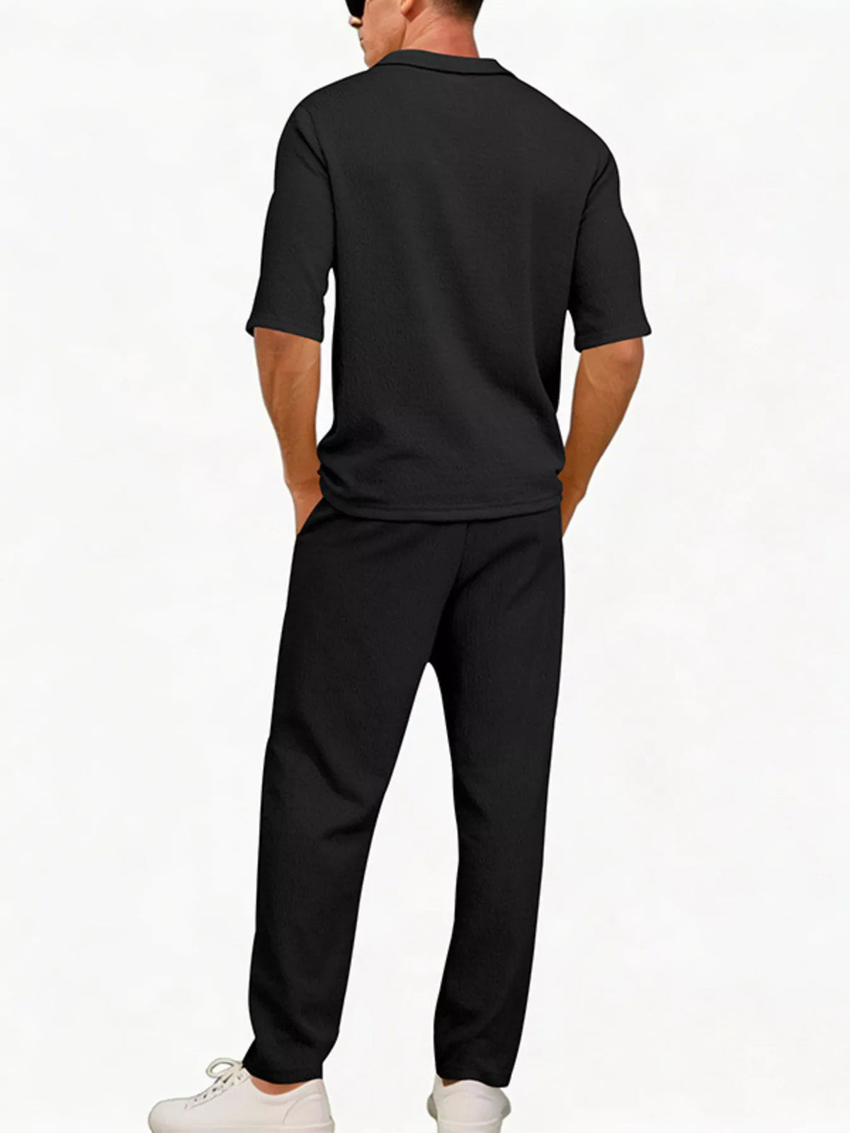 NEWYORKLISTED ATLAS MEN'S COLLECTION – Men's half-sleeve top and pants two-piece set, product image 8