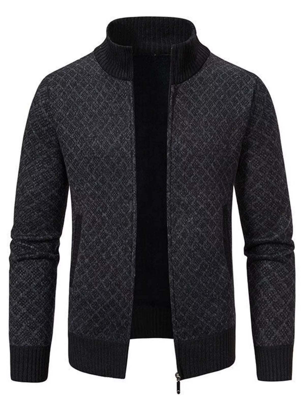 NEWYORKLISTED ATLAS MEN'S COLLECTION – Men's geometric full-zip cardigan, product image 11