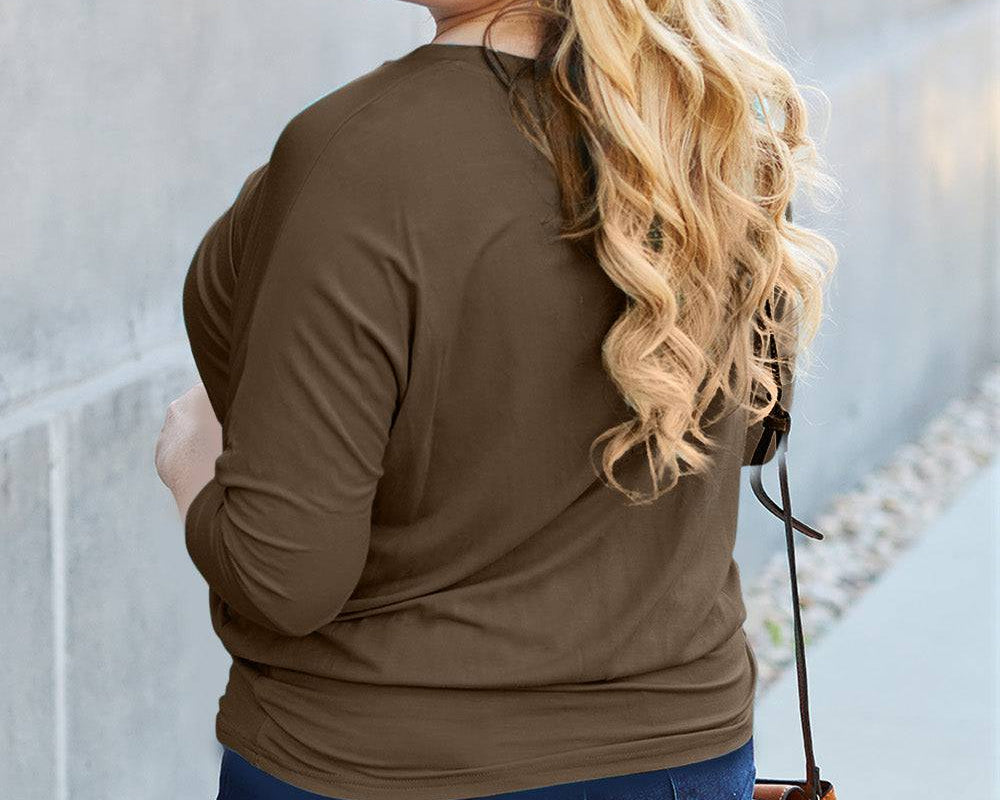 NYLD PARTNER Round Neck Billow Sleeve Top - NEWYORKLISTED