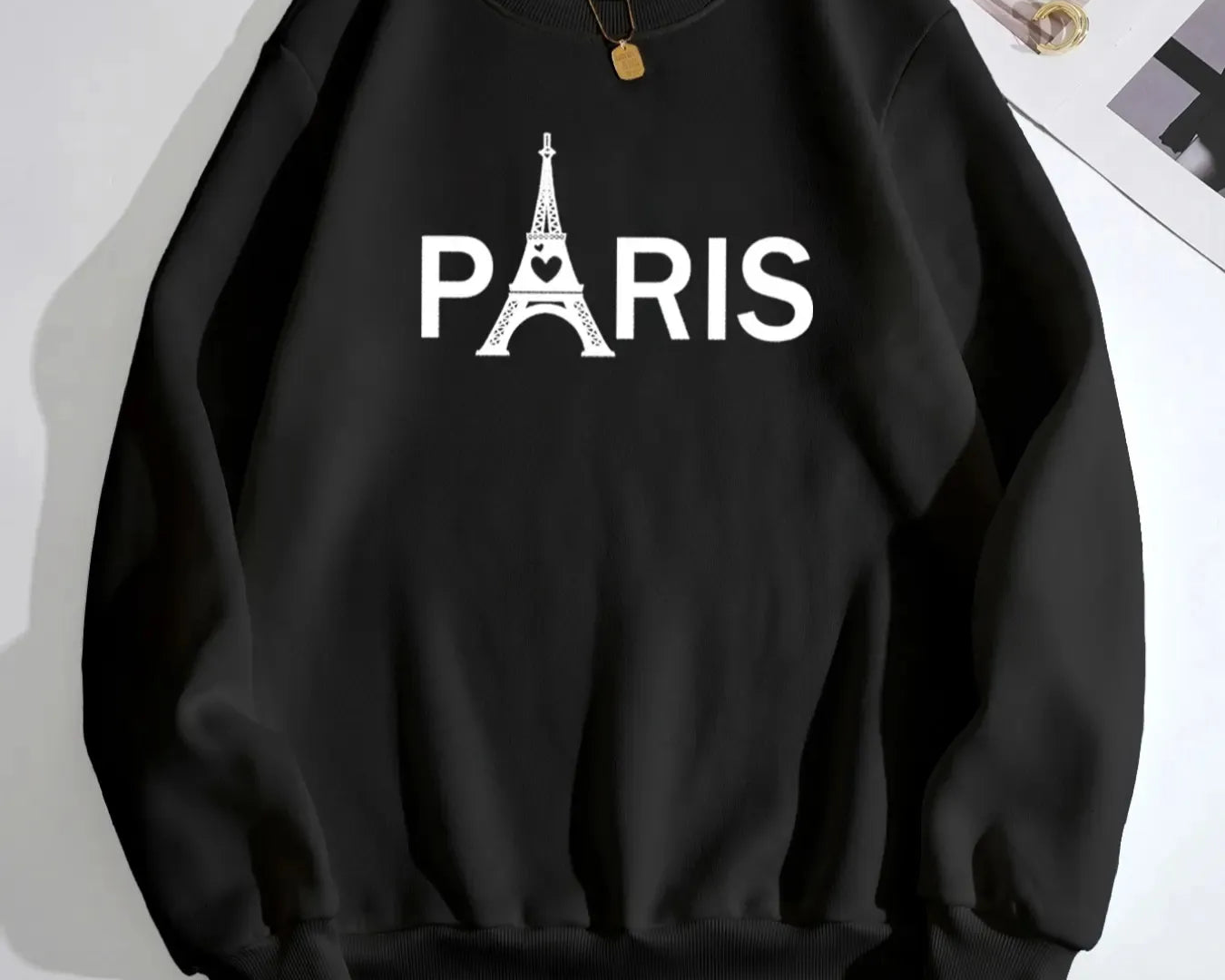 NEWYORKLISTED STYLE COLLECTION: Paris Eiffel Tower Graphic Sweatshirt